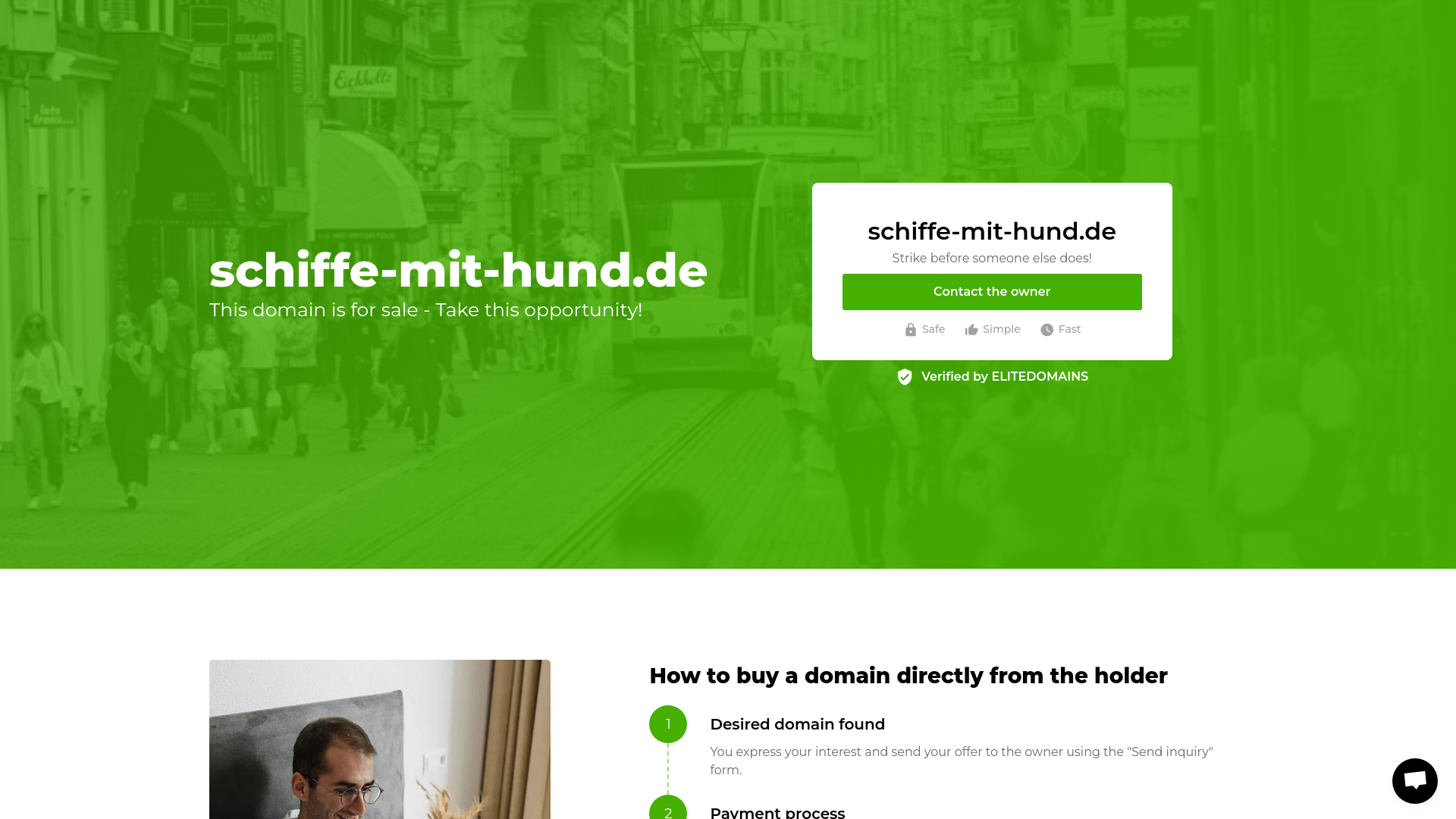 website screenshot of https://schiffe-mit-hund.de/