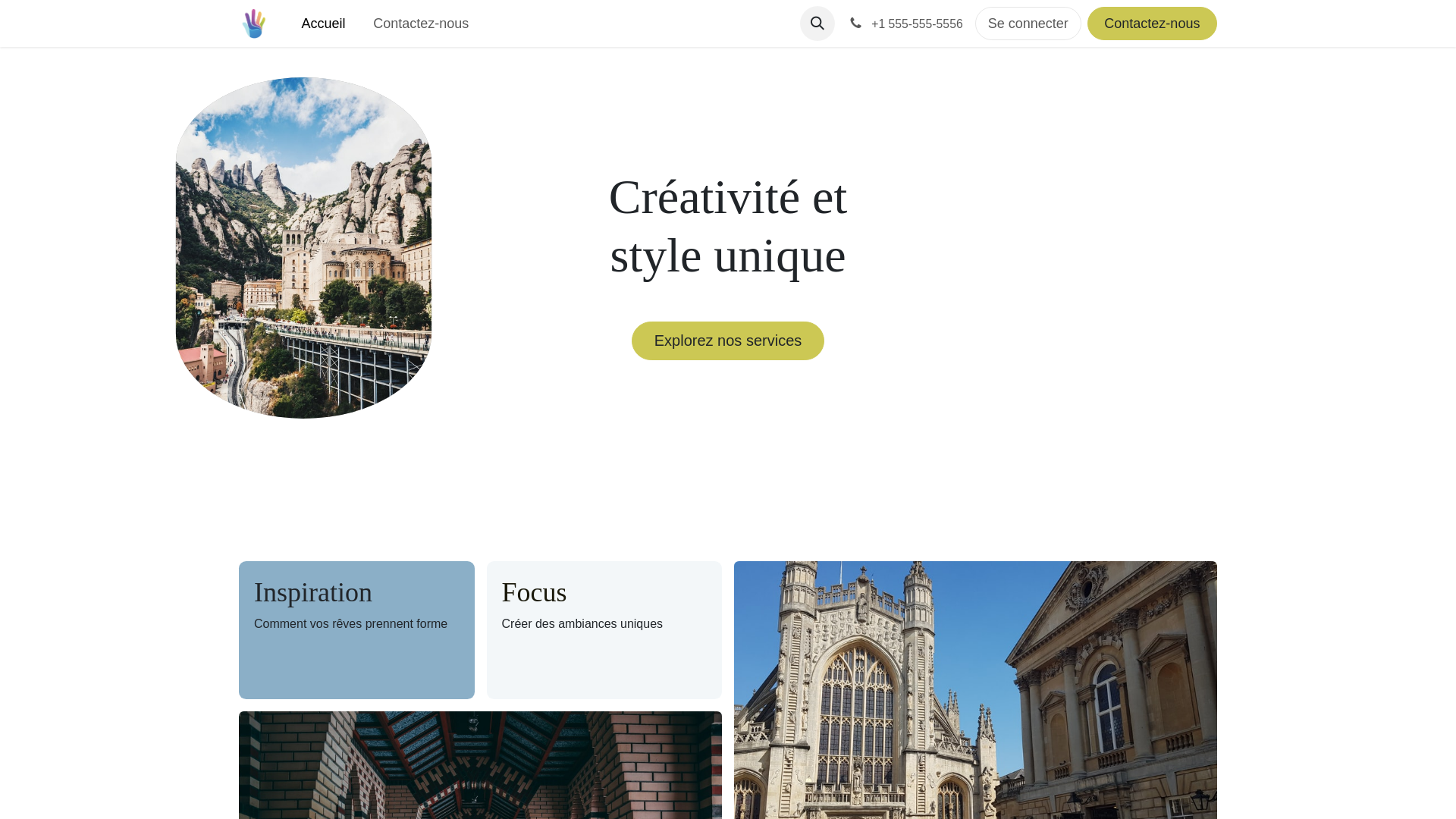 website screenshot of https://decoplusservice.com/