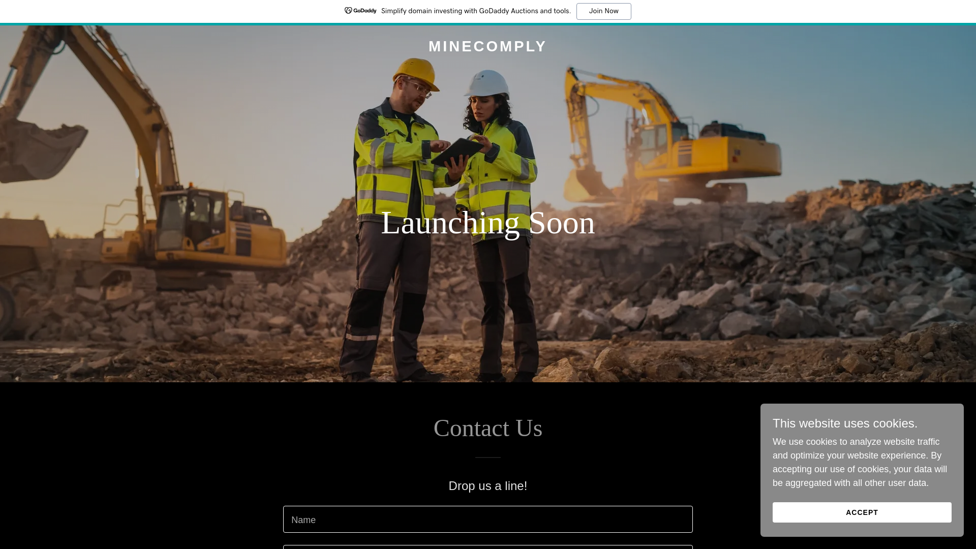 website screenshot of https://minecomply.ca/