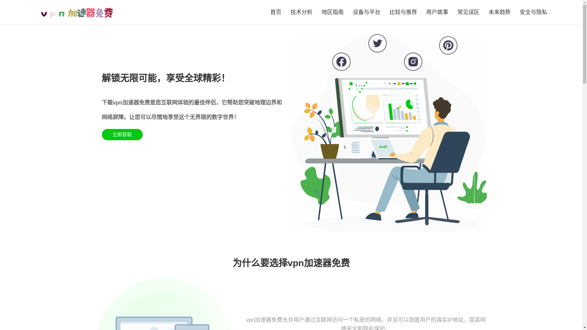 website screenshot of https://zh-vpnspeed.net/