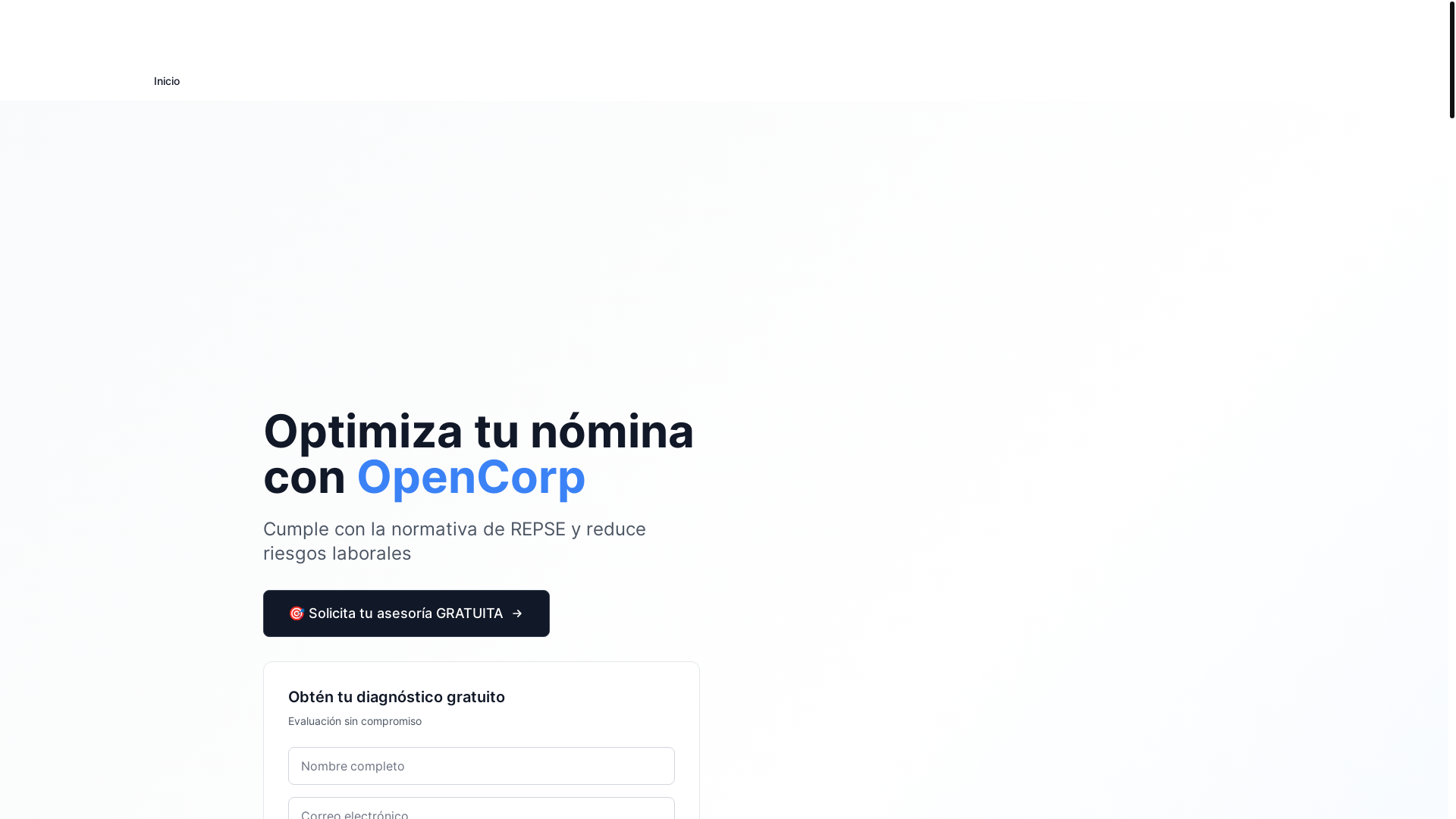 website screenshot of https://landing-page-opencorp.pages.dev/