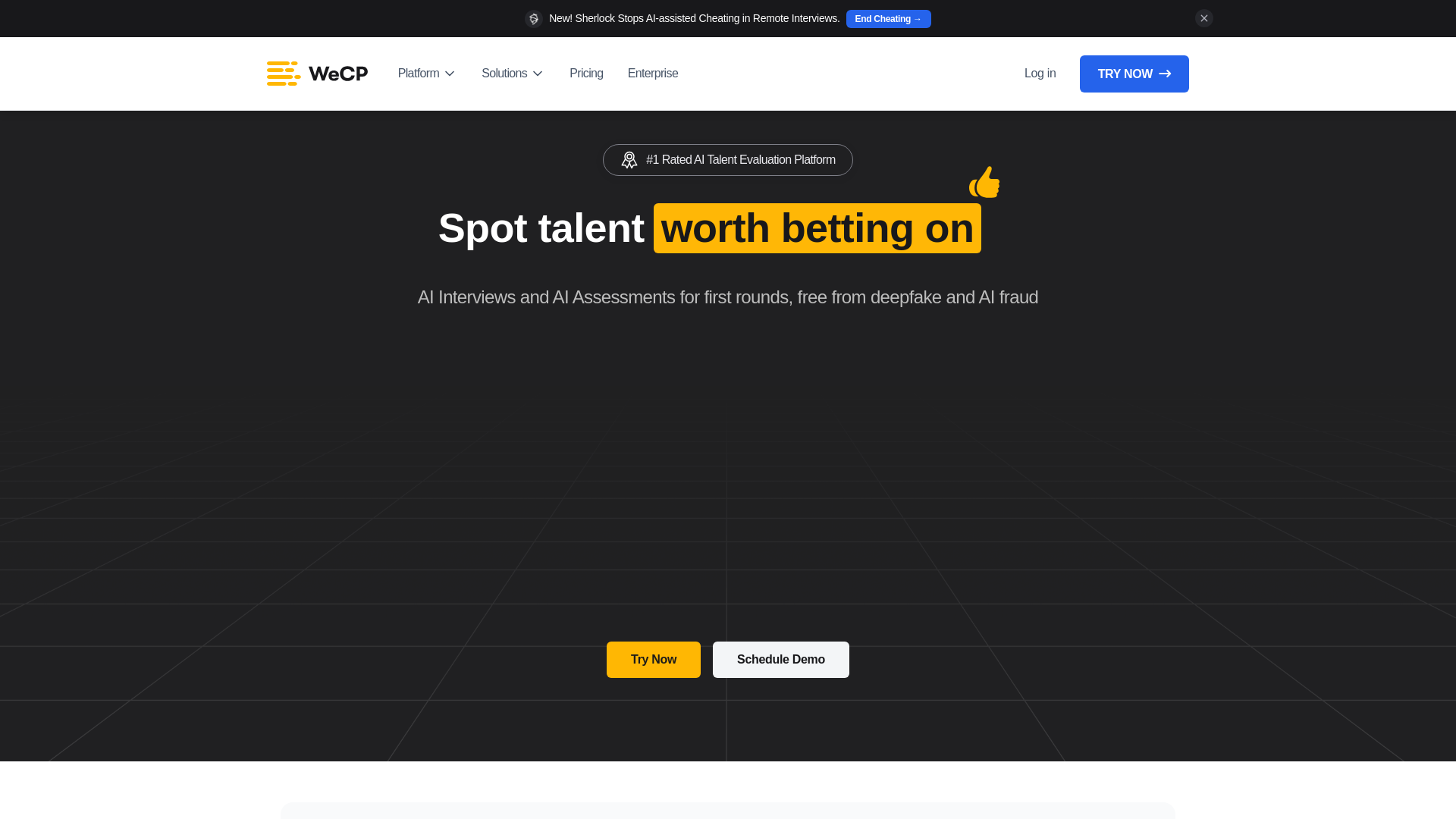 website screenshot of https://wecreateproblems.co/
