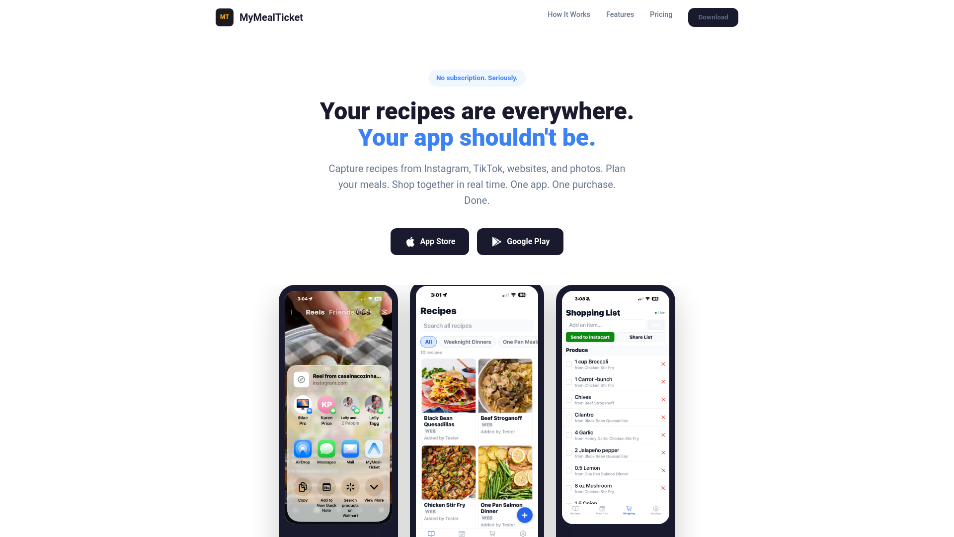 website screenshot of https://mymealticket.pages.dev/