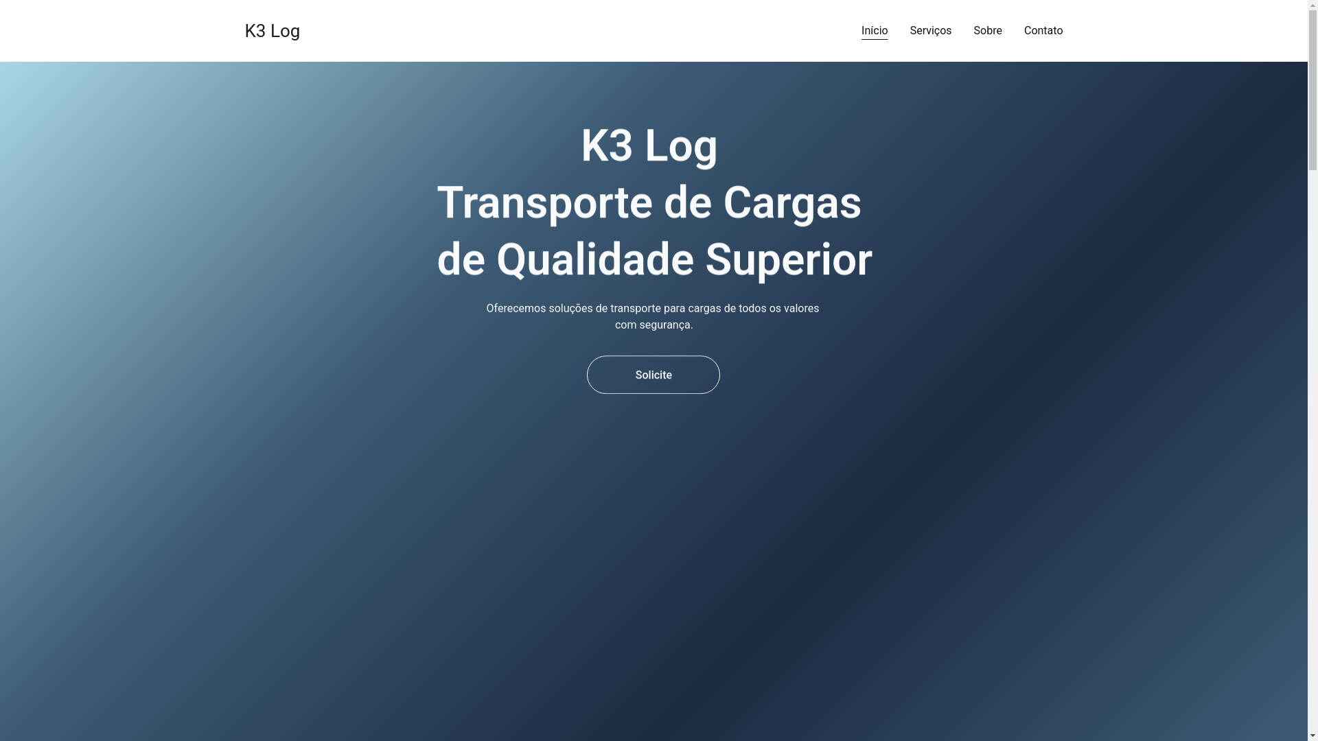 website screenshot of https://transportek3logistica.com/