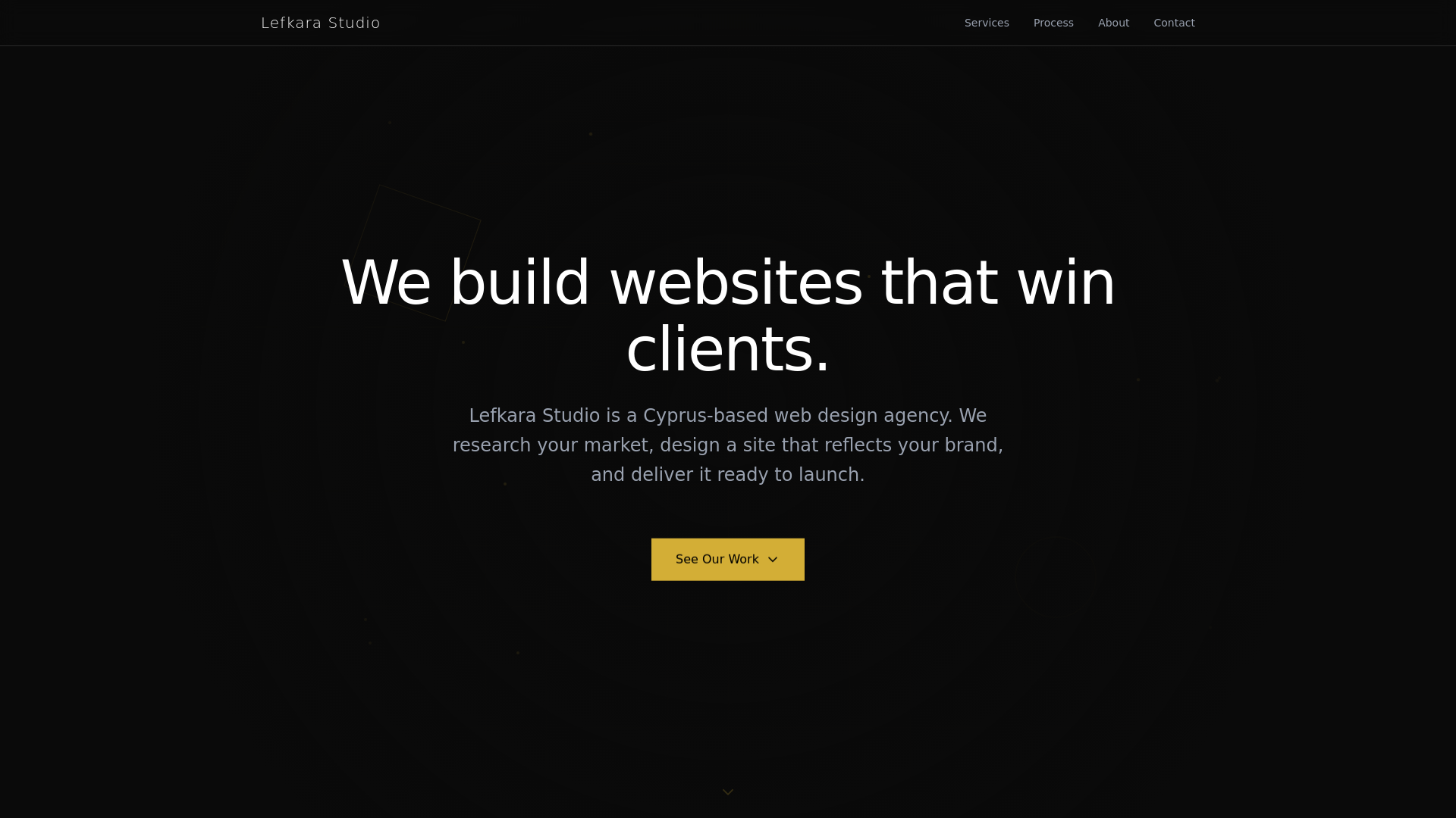 website screenshot of https://lefkarastudio.com