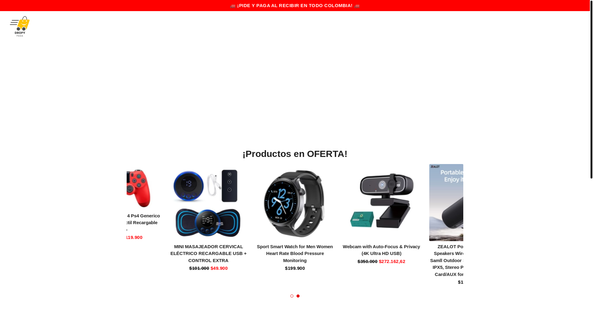 website screenshot of https://dropypaga.com/