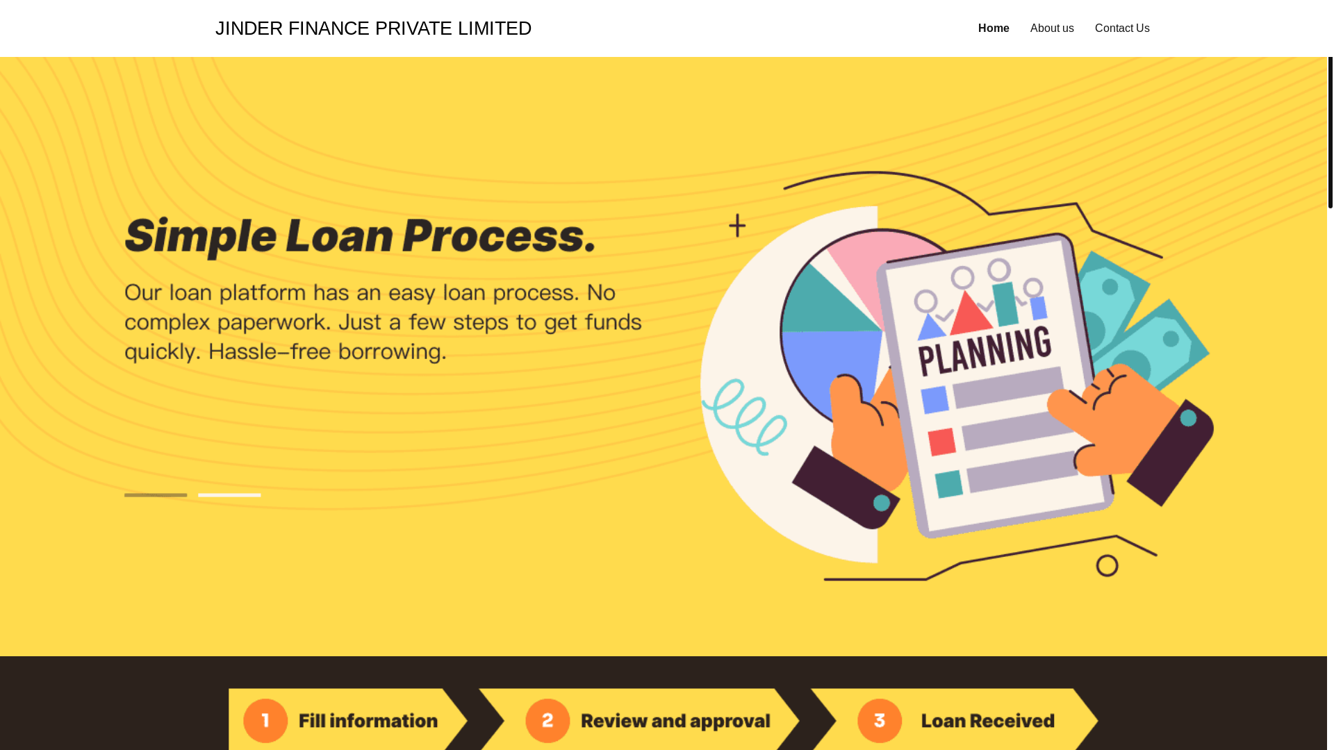 website screenshot of https://jinder-finance.com/
