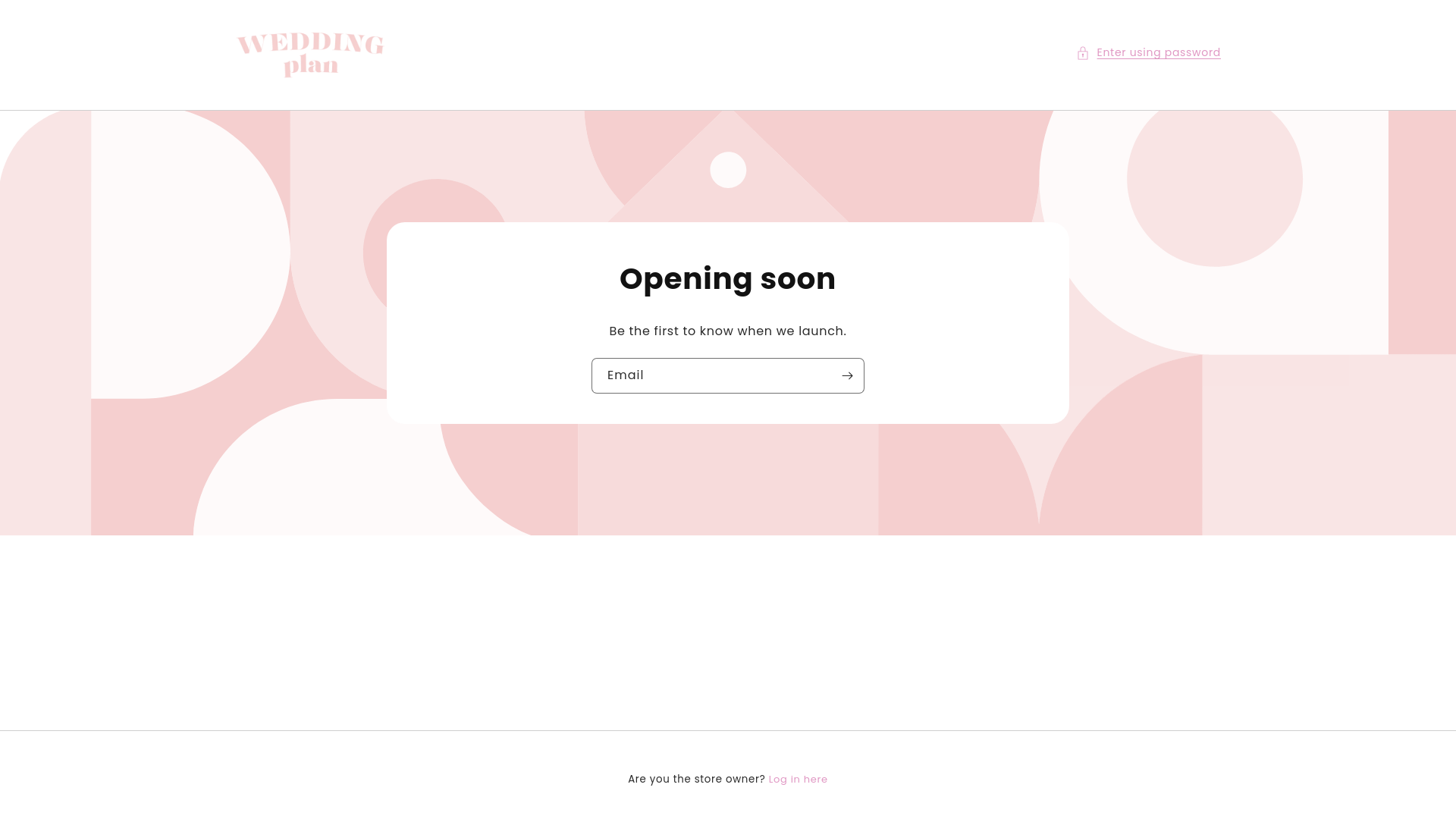 website screenshot of https://weddingplanners.store/