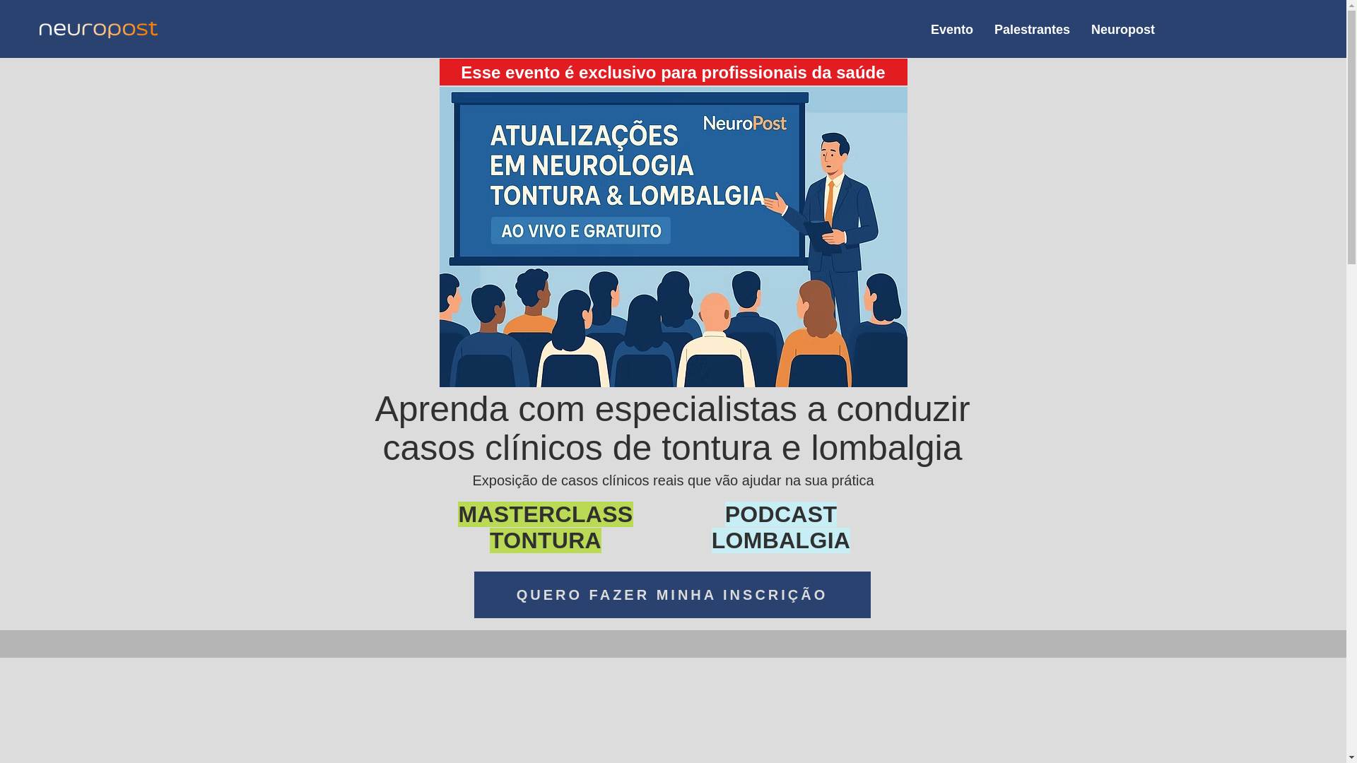 website screenshot of https://eventosneuropost.com.br/