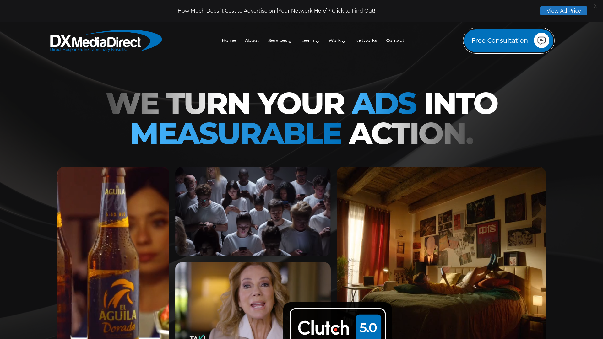 website screenshot of https://appdxmediadirectdev.com/