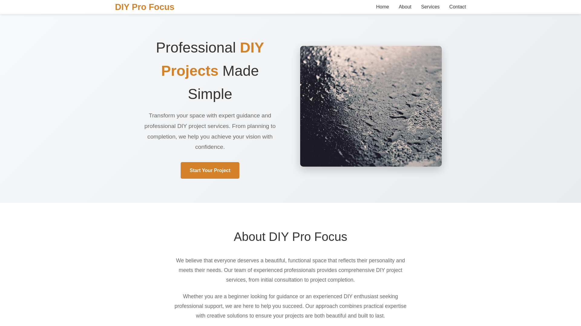 website screenshot of https://diyprofocus.shop/