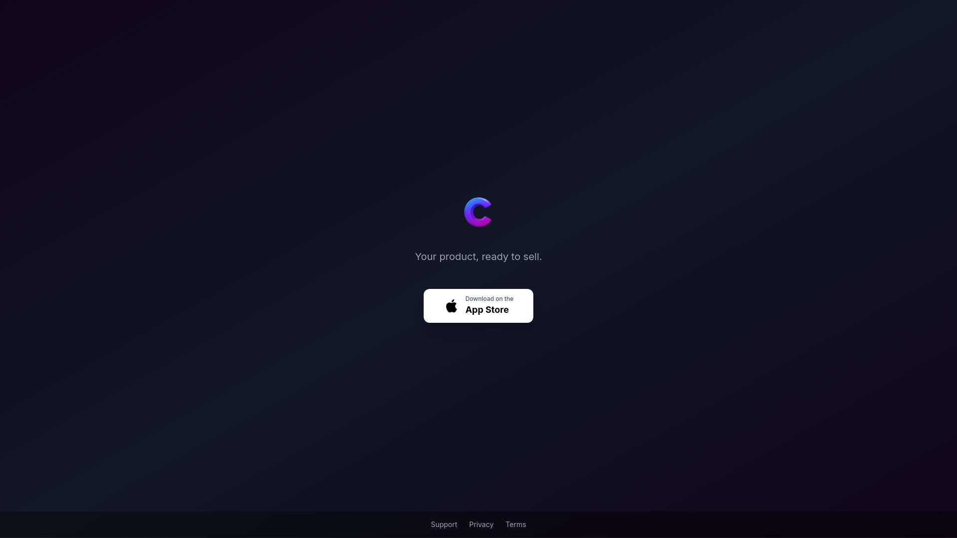 website screenshot of https://commercify.pages.dev/