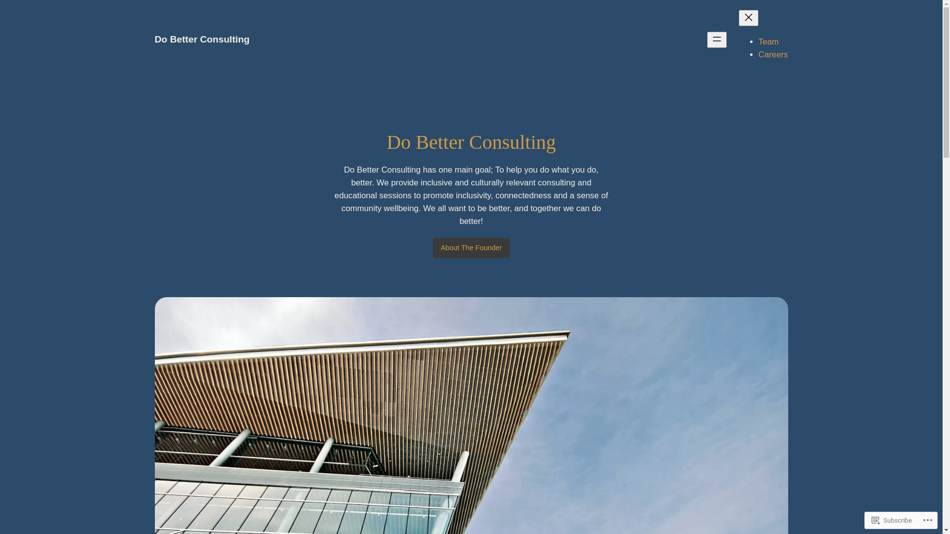 website screenshot of https://dobetterconsulting.blog/