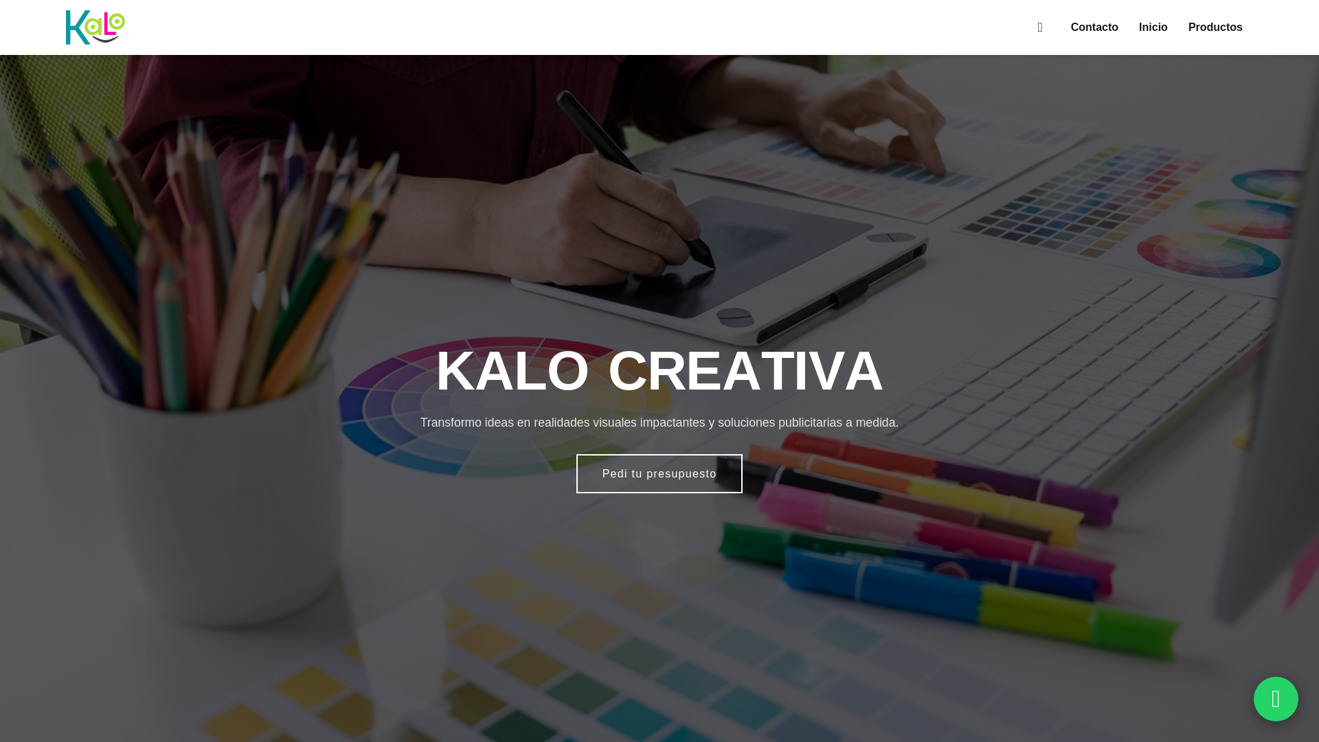 website screenshot of https://kalocreativa.com.ar/