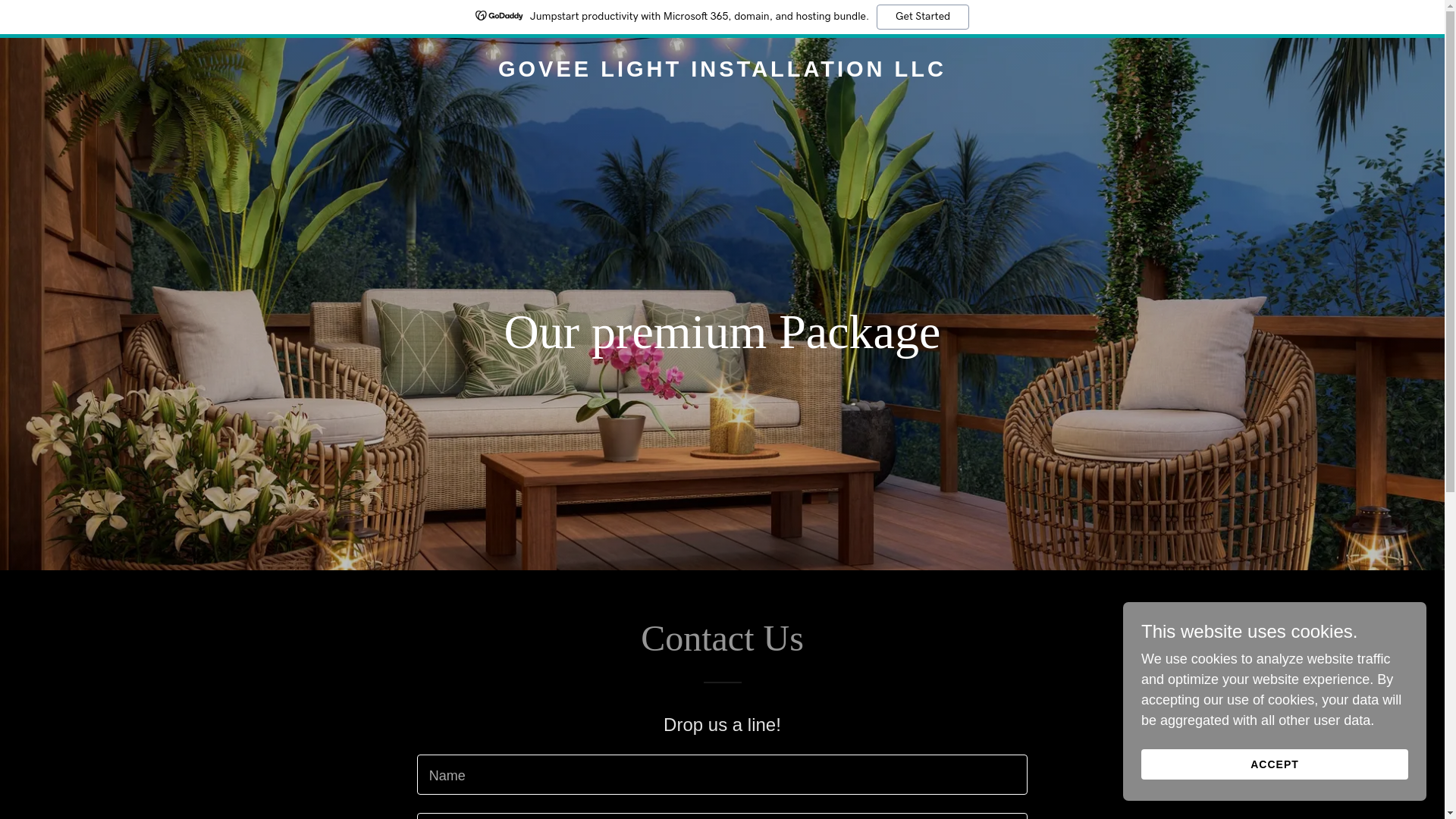 website screenshot of https://goveelightinstallationllc.com/