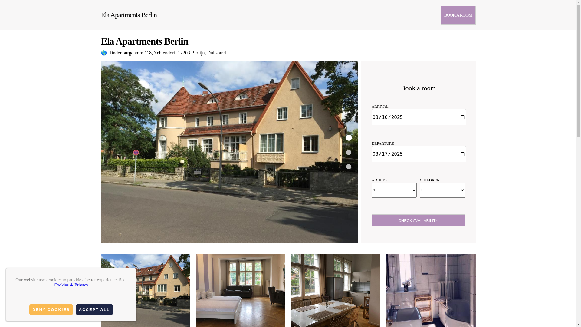 website screenshot of https://ela-apartments-berlin.com.es/