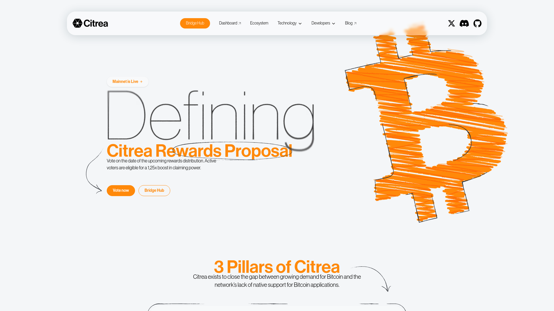 website screenshot of https://citrea-allocation.xyz