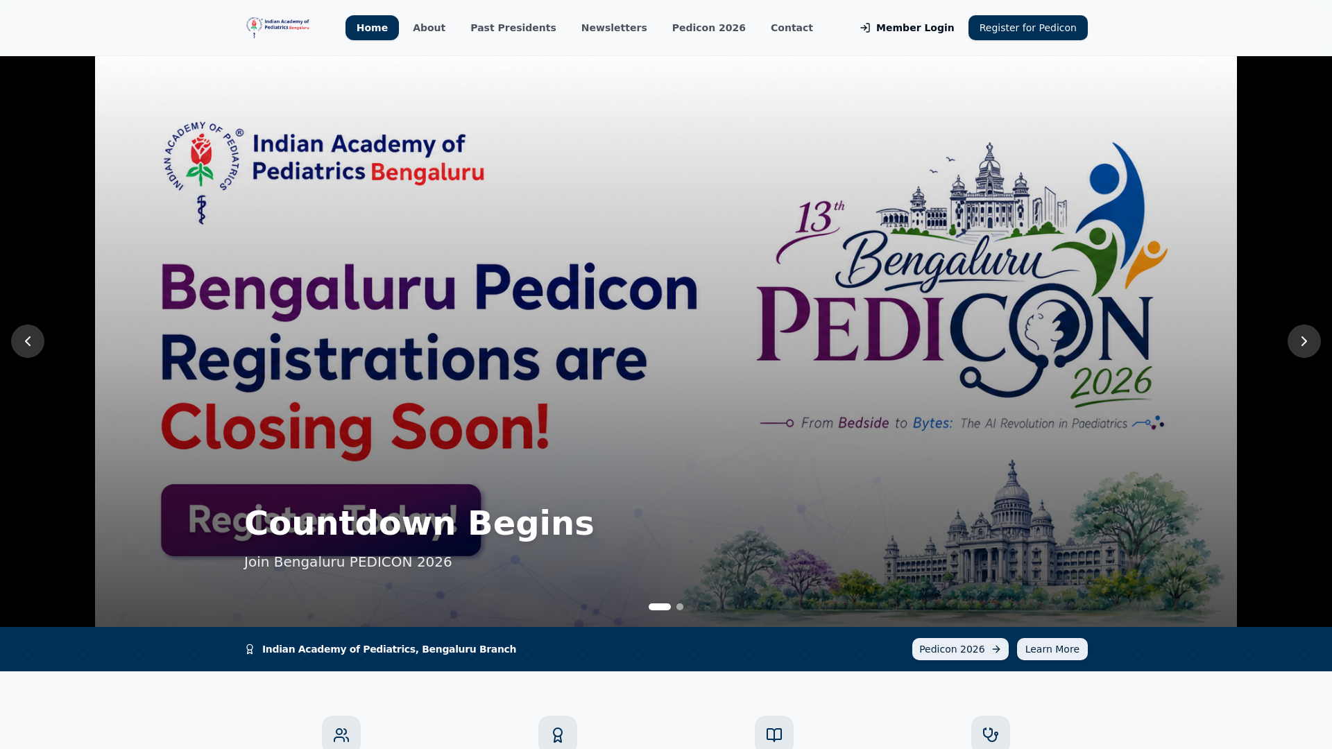 website screenshot of https://iapbengaluru.com/