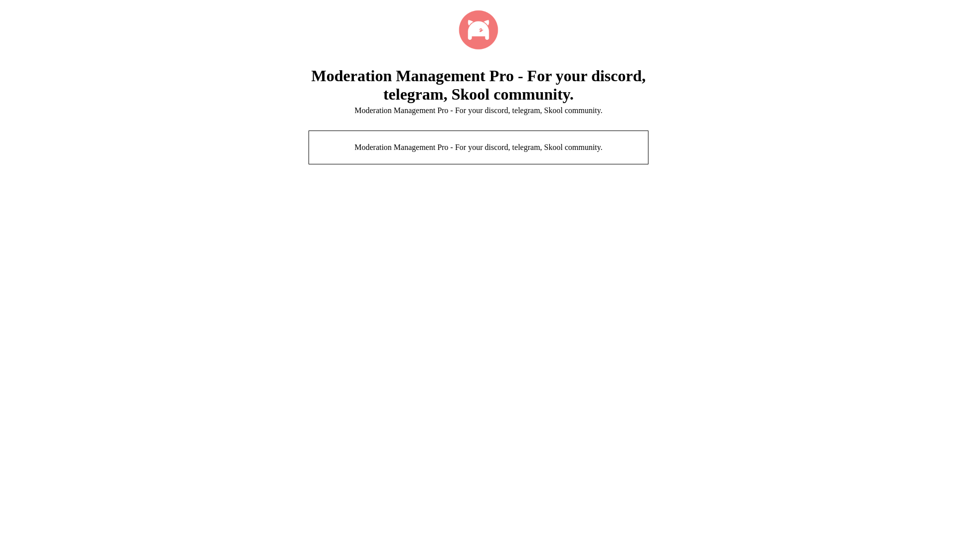 website screenshot of https://moderationmanagementpro.com