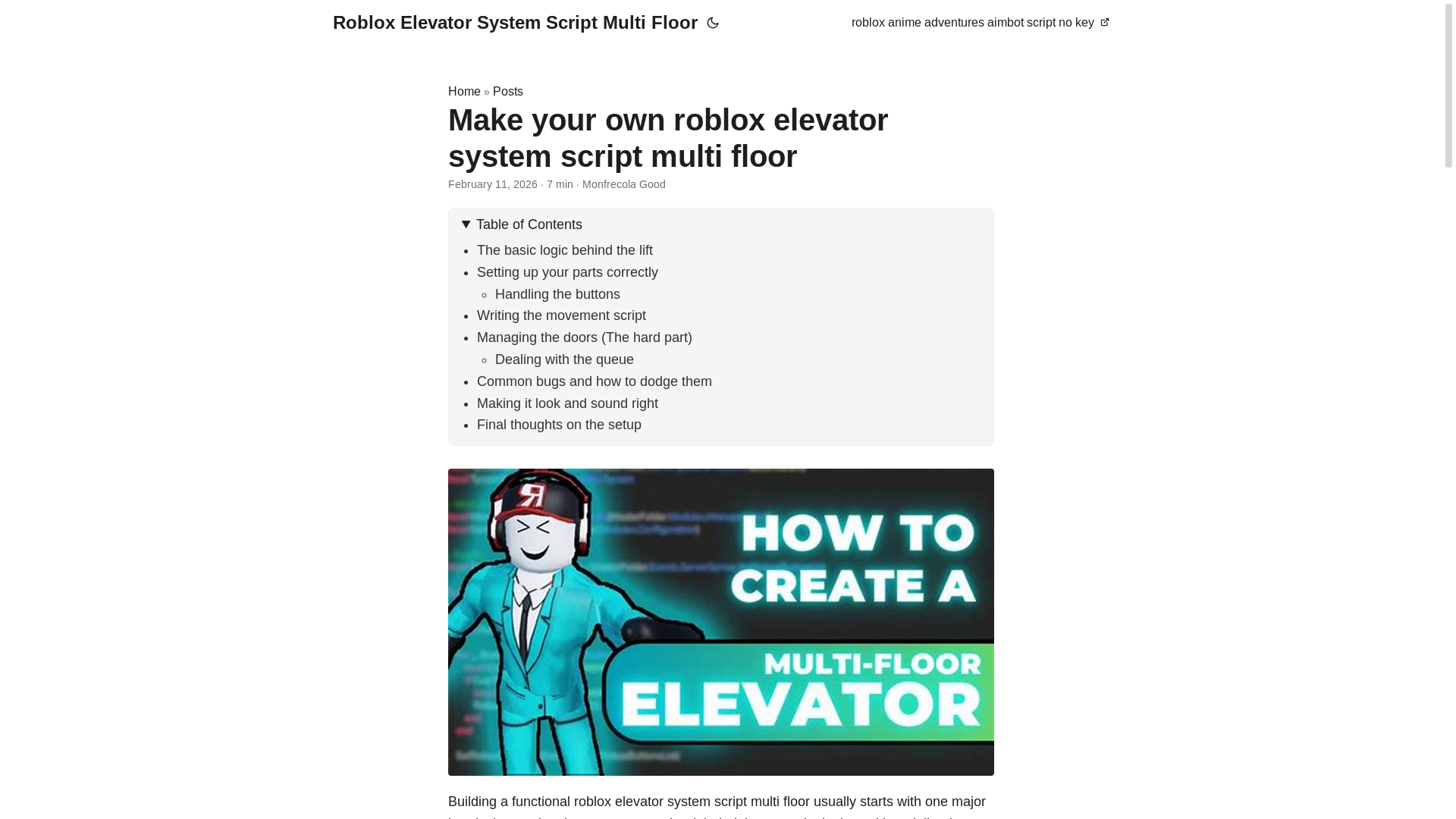 website screenshot of https://roblox-elevator-system-script-multi-floor.pages.dev/