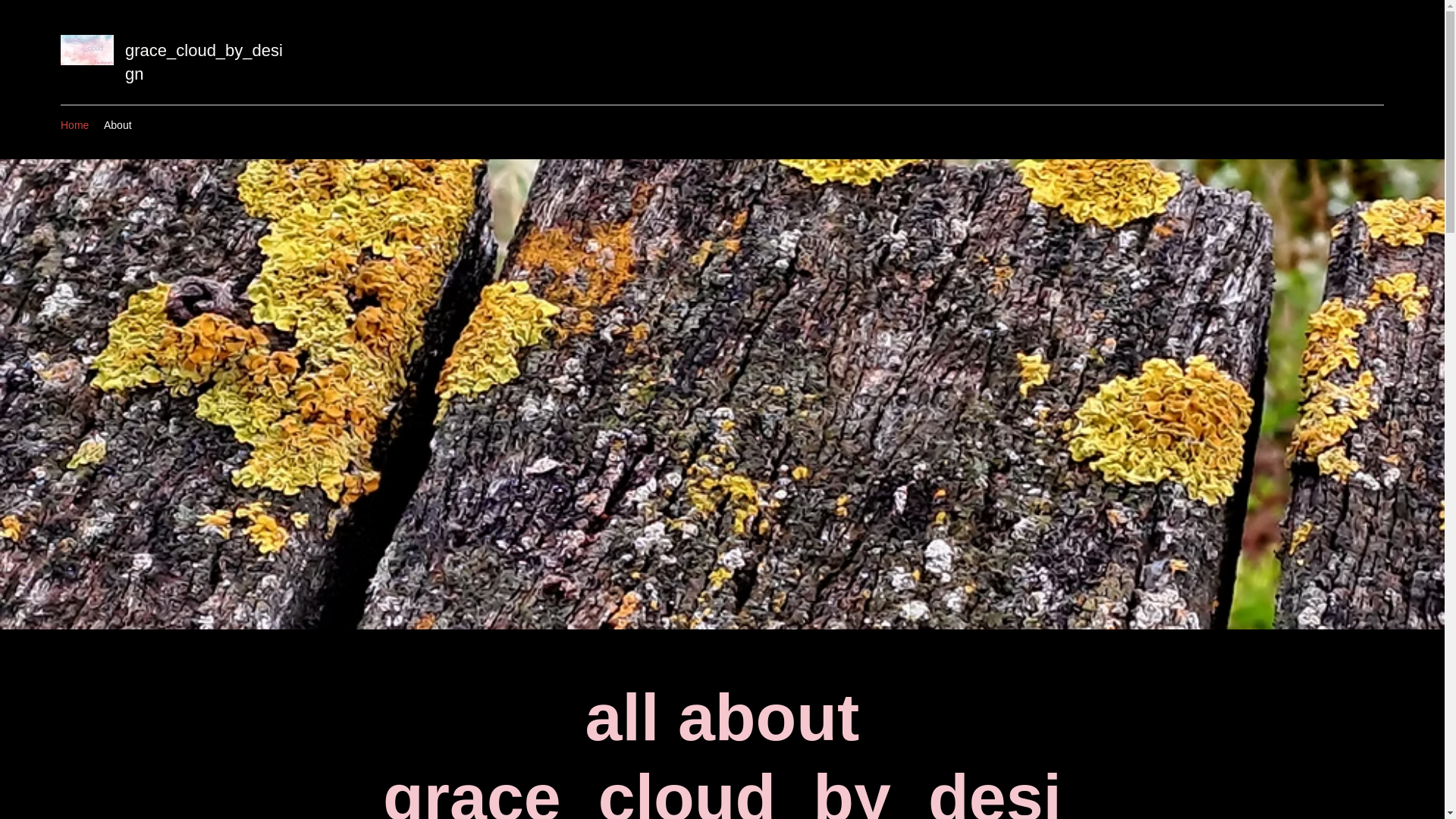 website screenshot of https://gracecloudby.design/