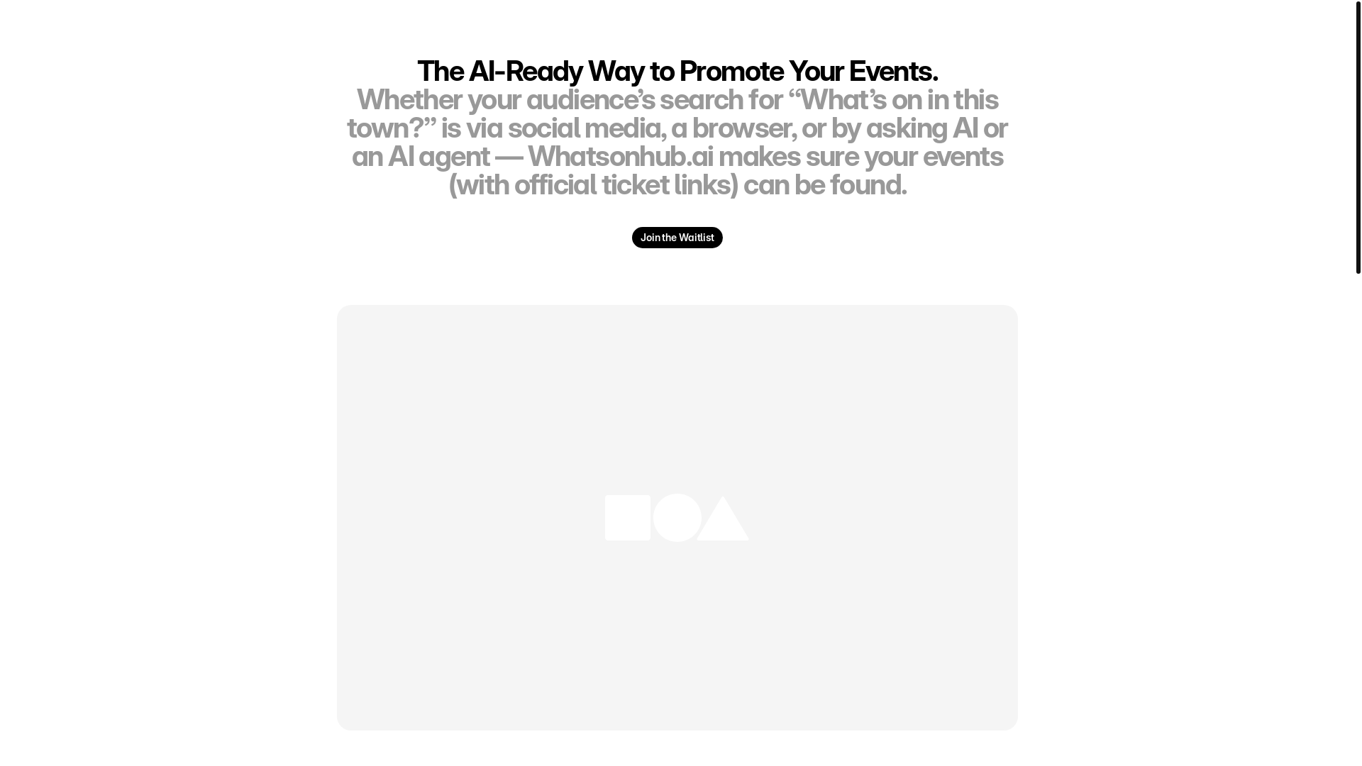 website screenshot of https://whatsonhub.ai/
