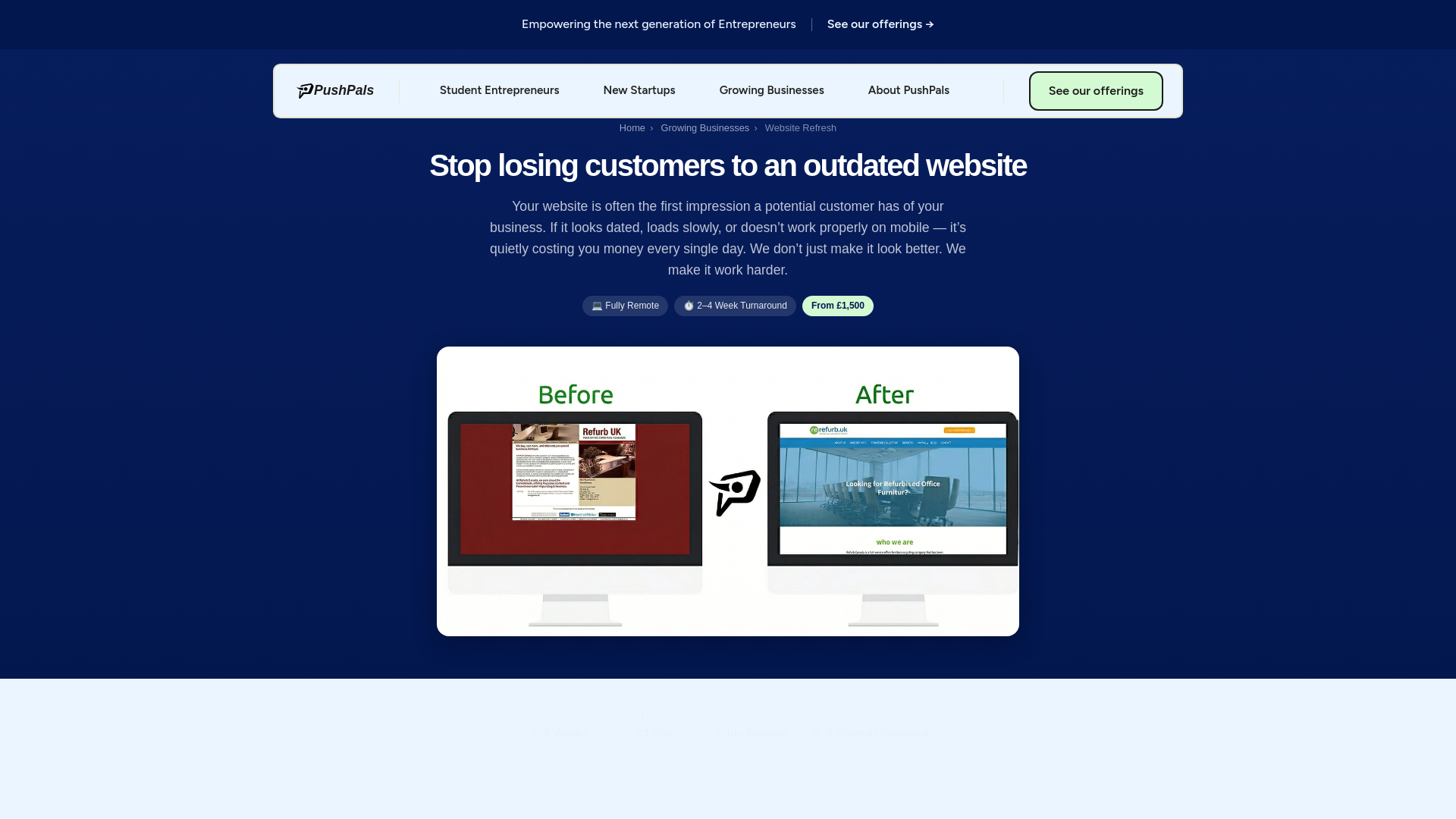 website screenshot of https://pushpals-previews.pages.dev/