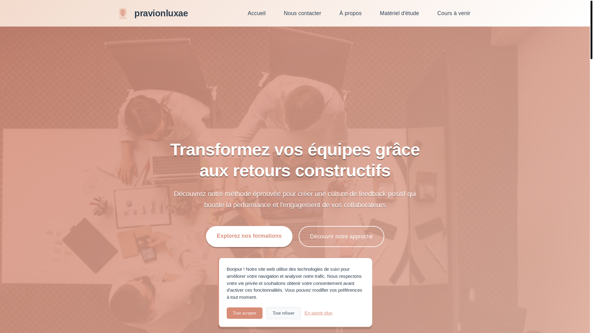 website screenshot of https://pravionluxae.com/