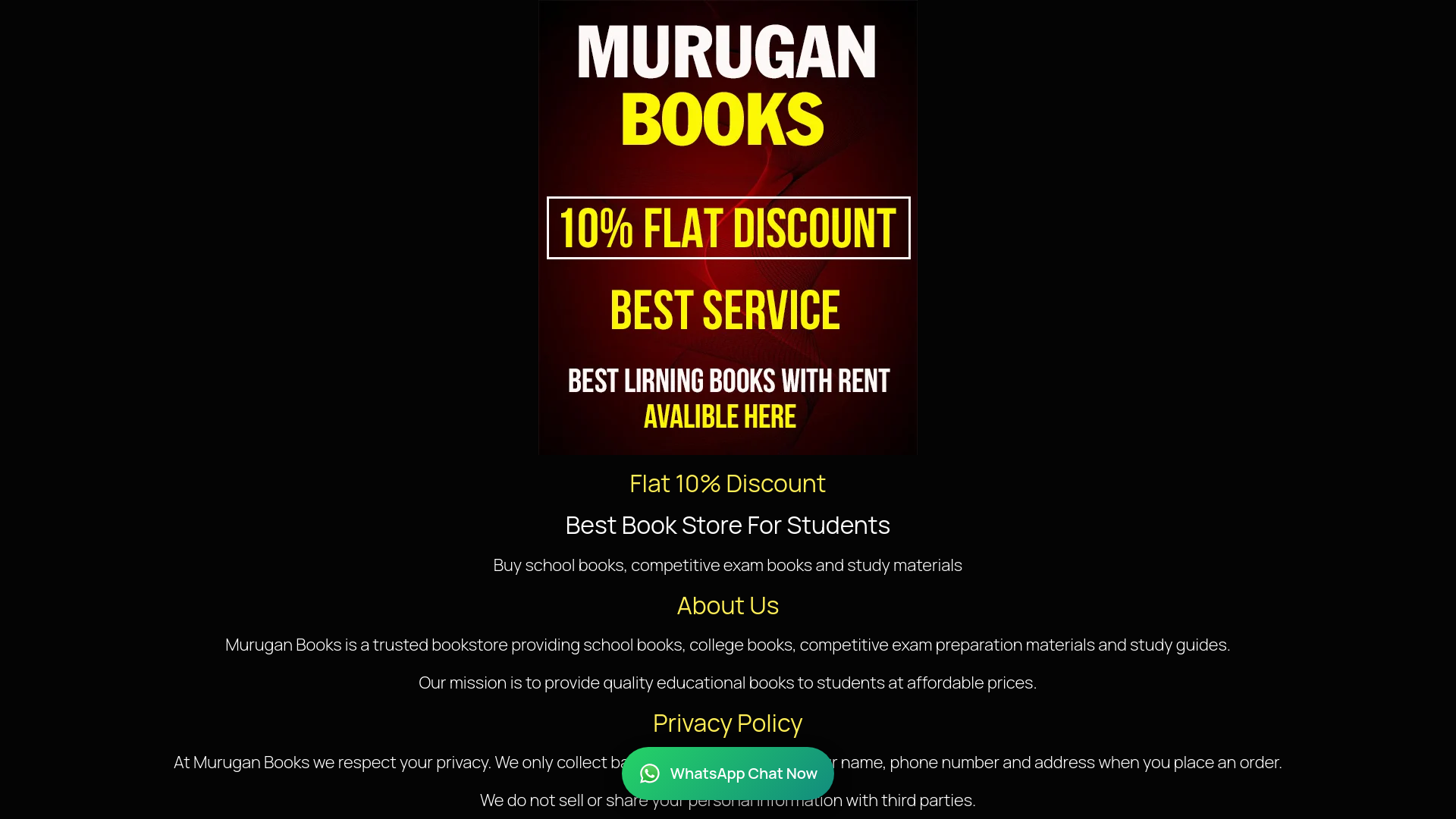 website screenshot of https://murganbooks02.store/