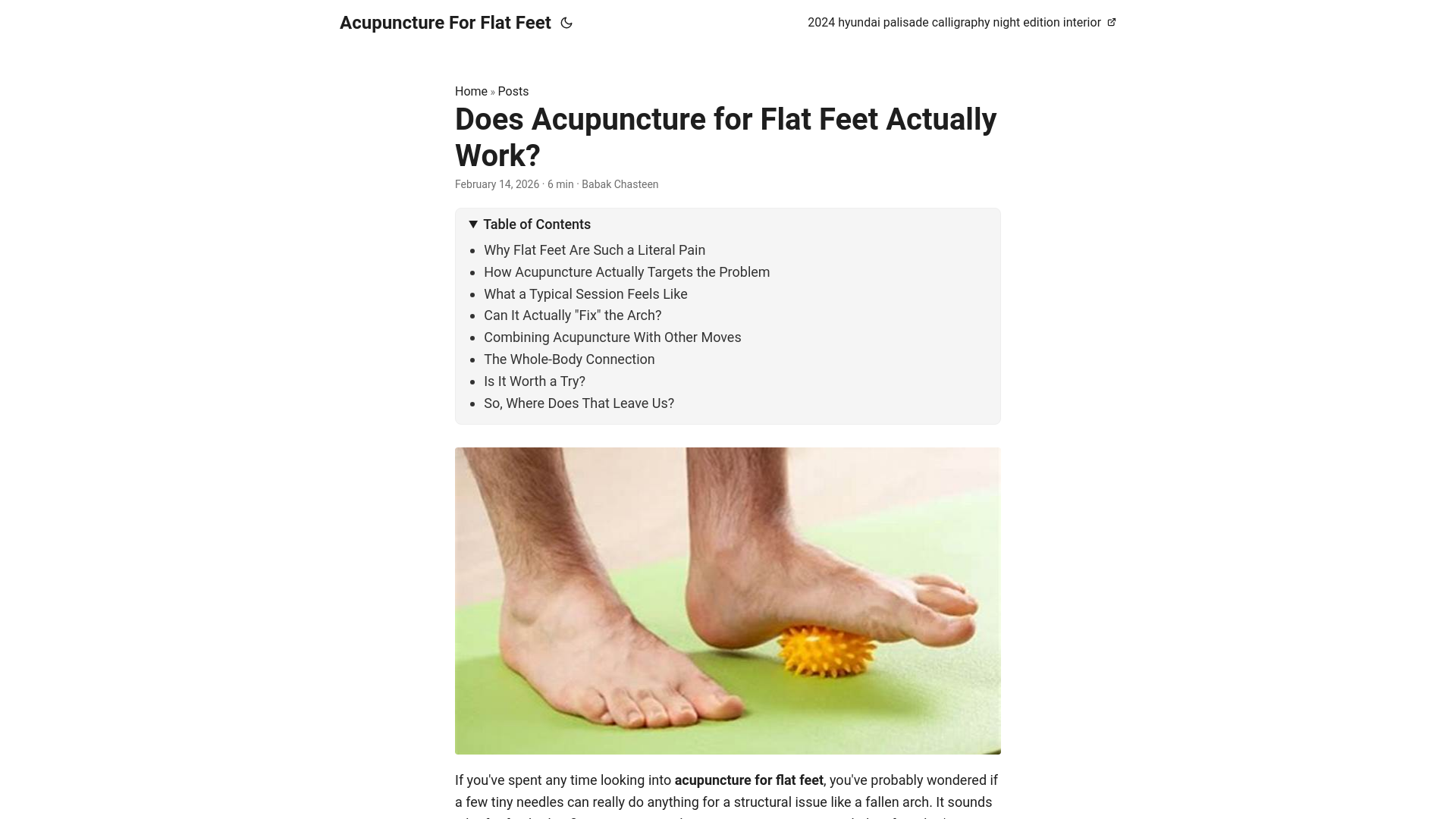 website screenshot of https://acupuncture-for-flat-feet.pages.dev/