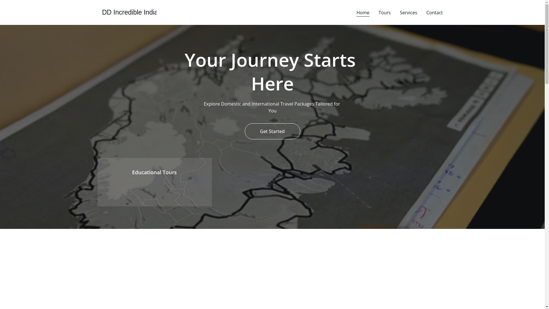website screenshot of https://ddincredibleindia.com/