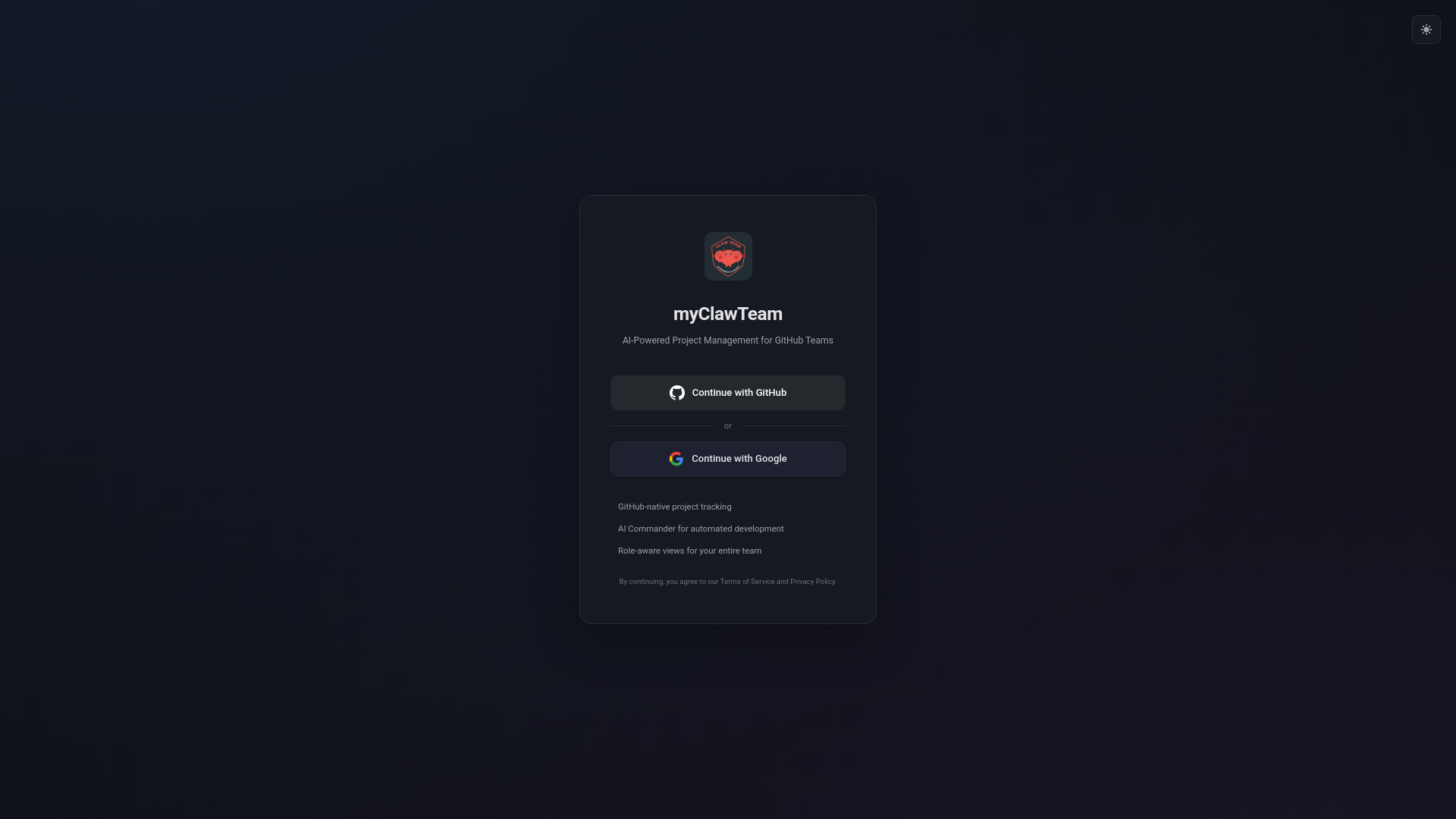 website screenshot of https://myclawteam.ai