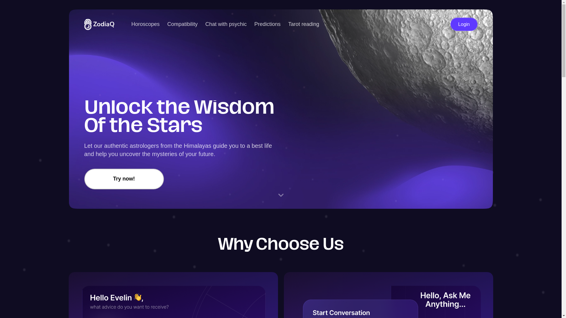 website screenshot of https://test-zodiac.pages.dev/