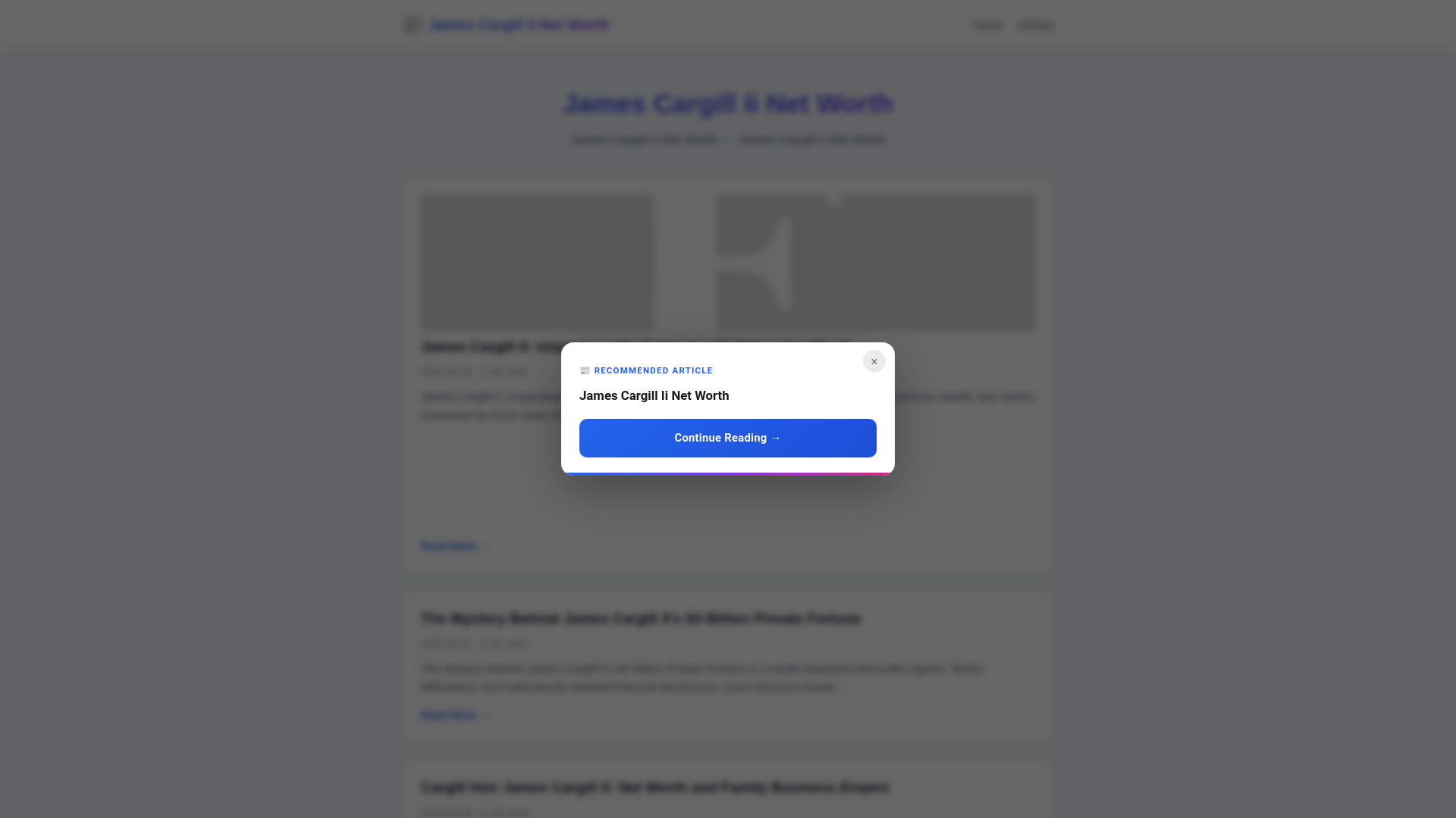 website screenshot of https://james-cargill-ii-net-worth.pages.dev/