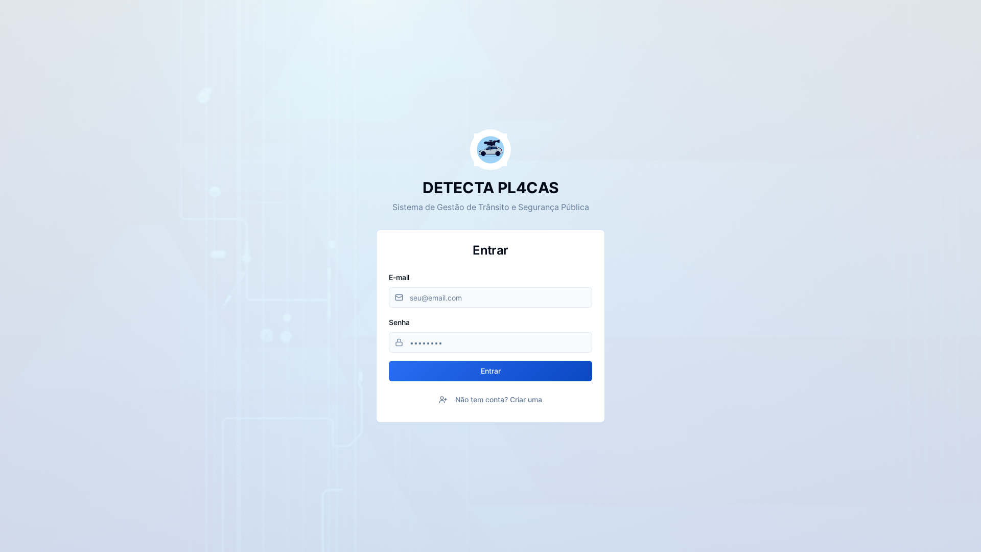 website screenshot of https://detectaplacas.com/