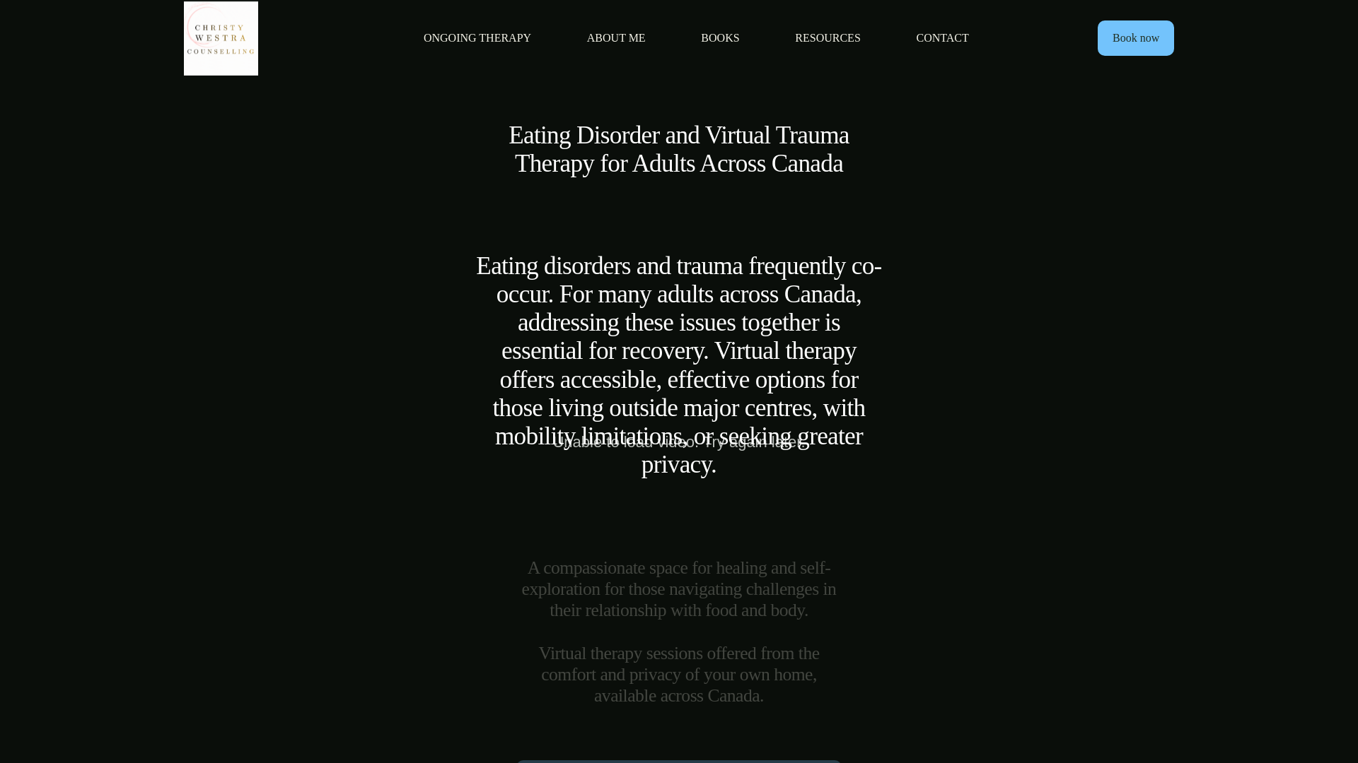 website screenshot of https://westracounselling.com/