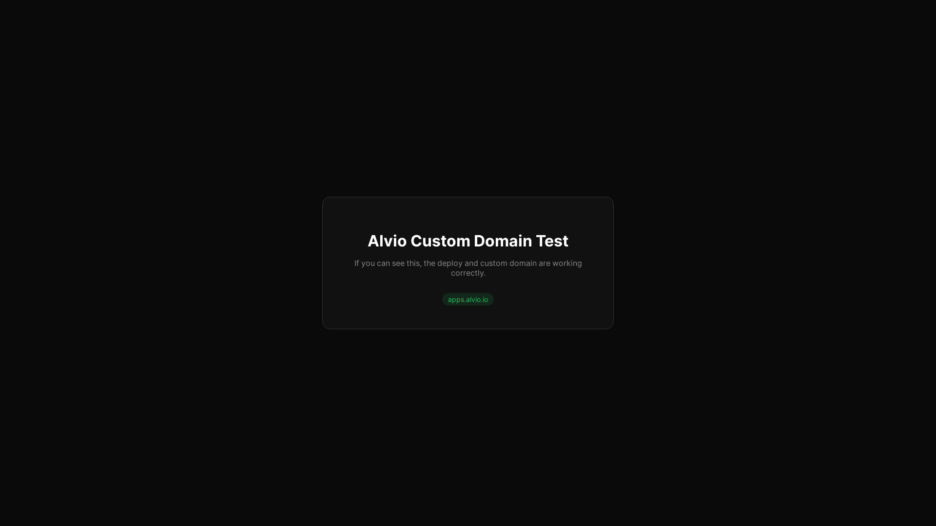 website screenshot of https://alvio-test-deploy-check.pages.dev/