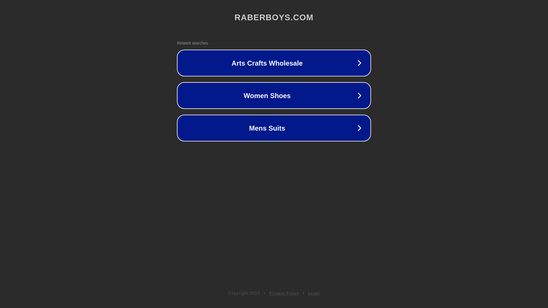 website screenshot of https://raberboys.com/
