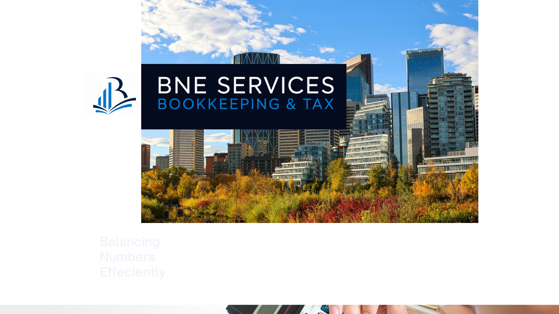 website screenshot of https://bnebookkeeping.com/