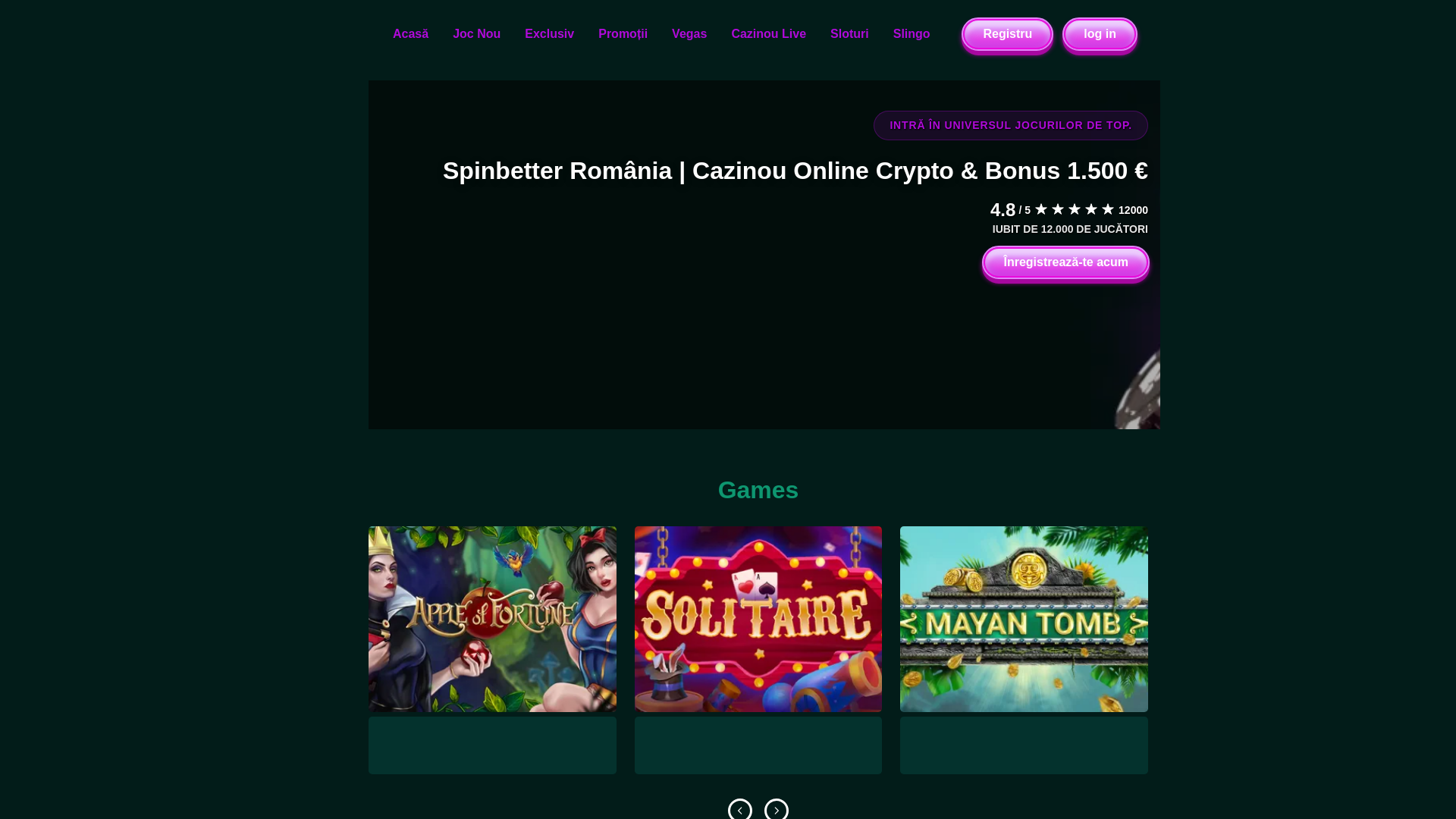 website screenshot of https://spinbetter-org-ro.pages.dev/