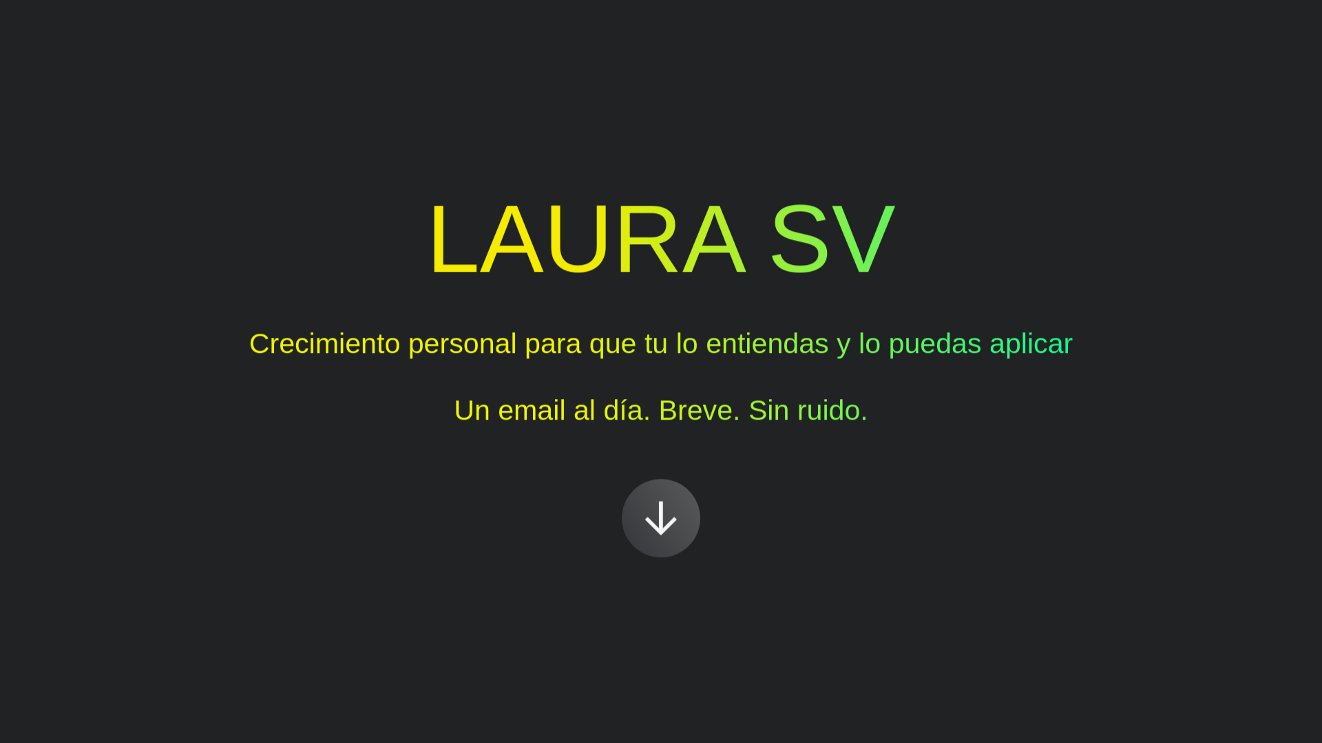 website screenshot of https://laurasv.es/