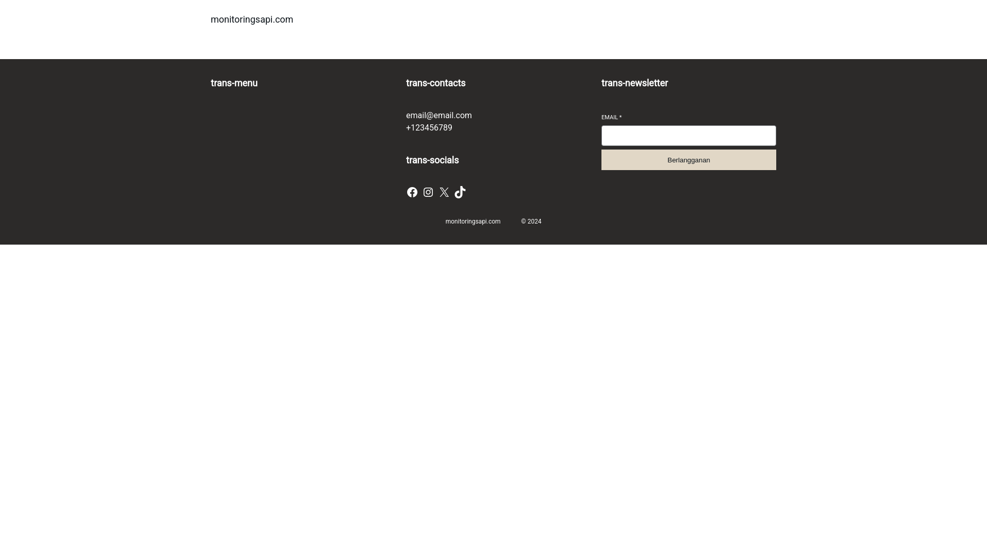 website screenshot of https://monitoringsapi.com/