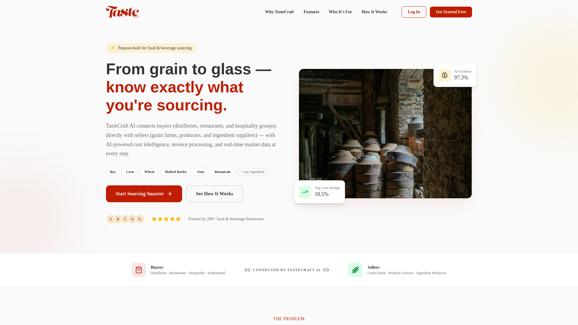website screenshot of https://tastecraftv2.pages.dev/
