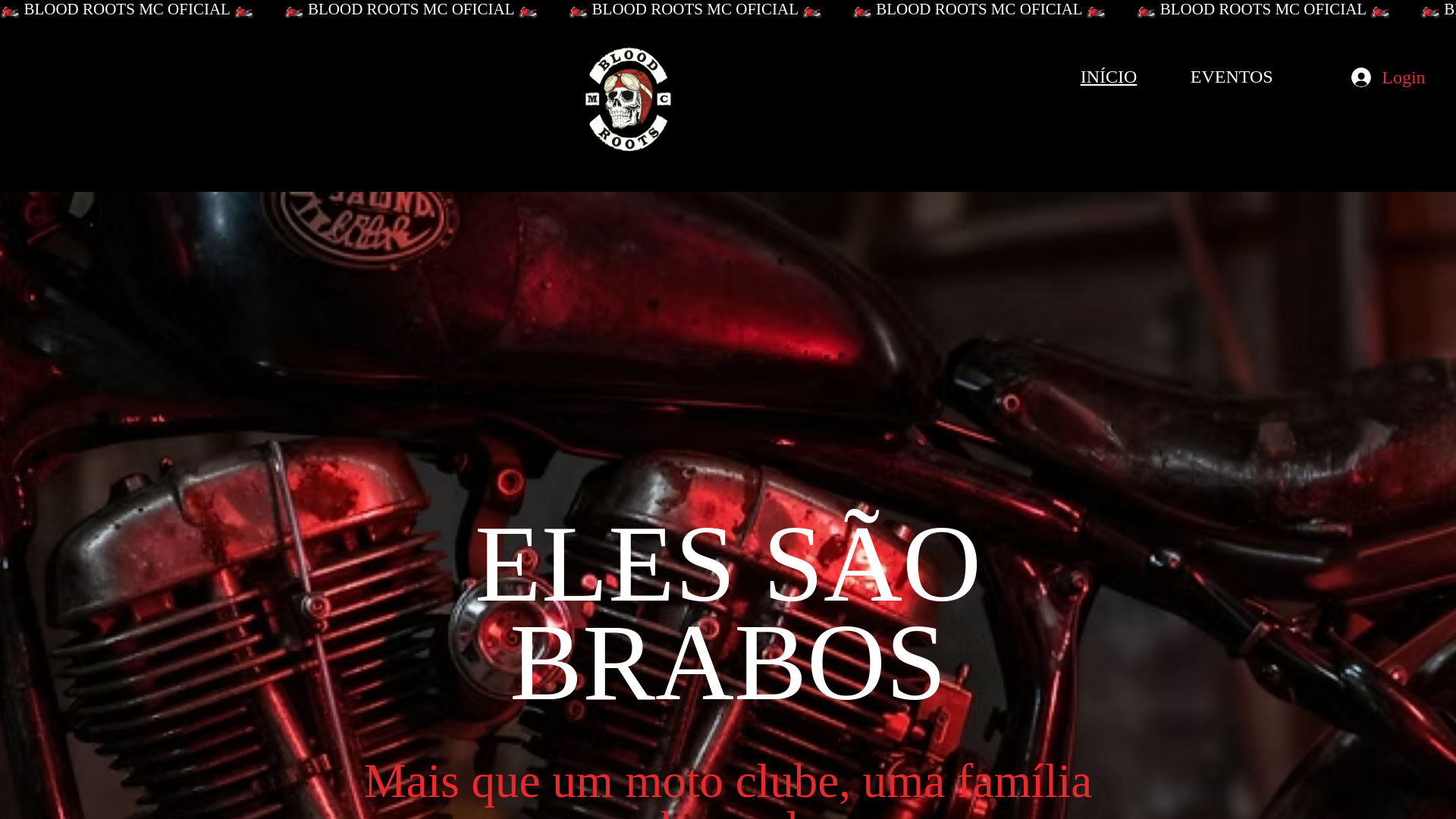 website screenshot of https://bloodrootsmc.com/