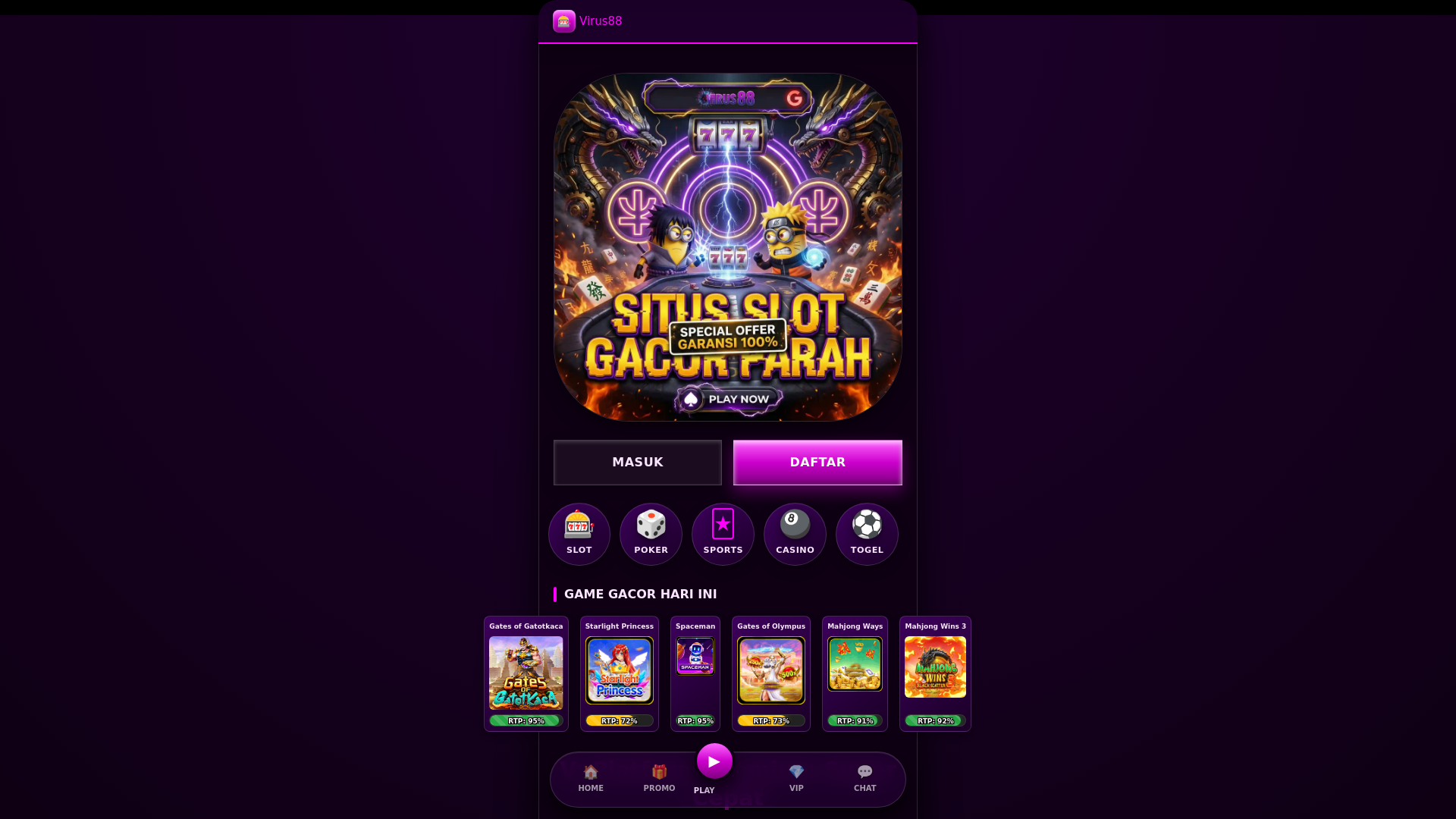 website screenshot of https://carakoneksicontact.pages.dev/