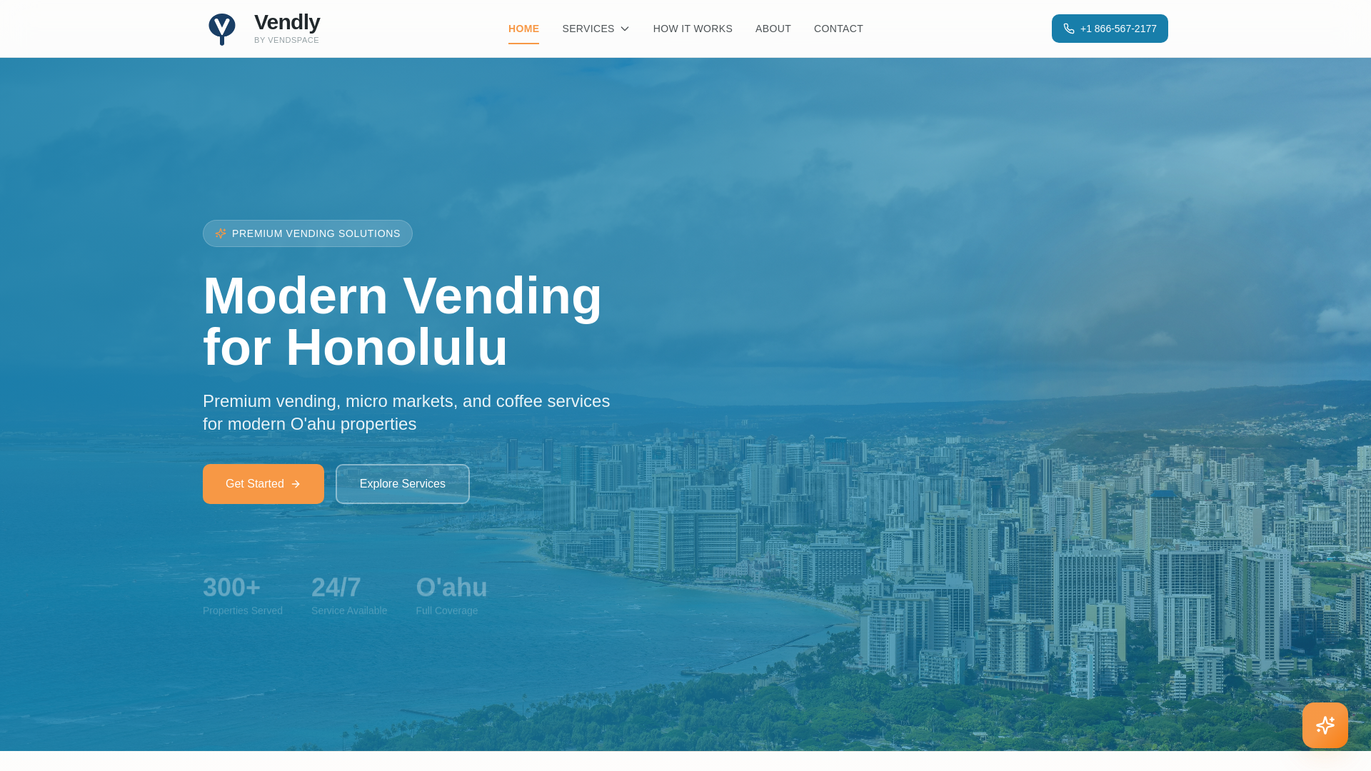 website screenshot of https://vendlyhawaii.com/