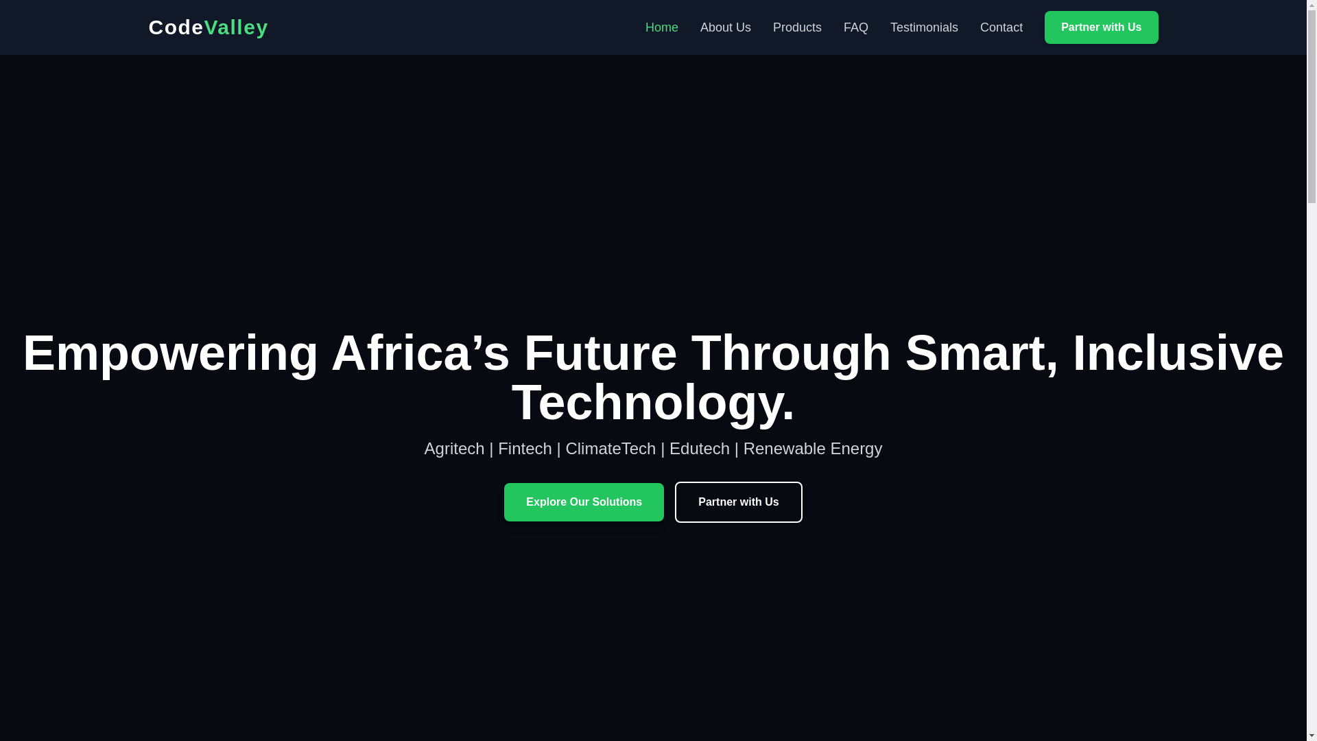 website screenshot of https://codevalley.pages.dev/
