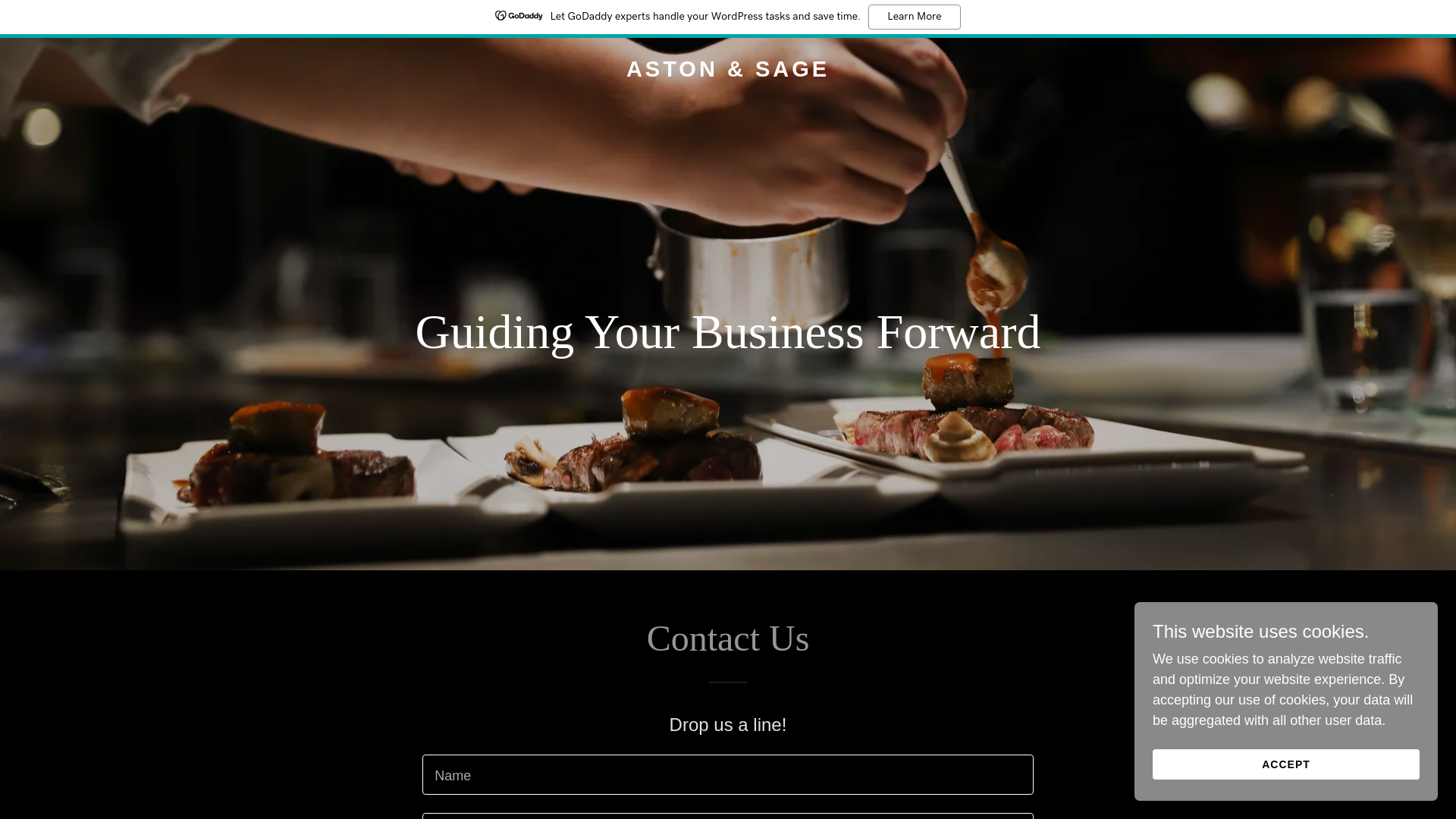 website screenshot of https://astonsage.com/