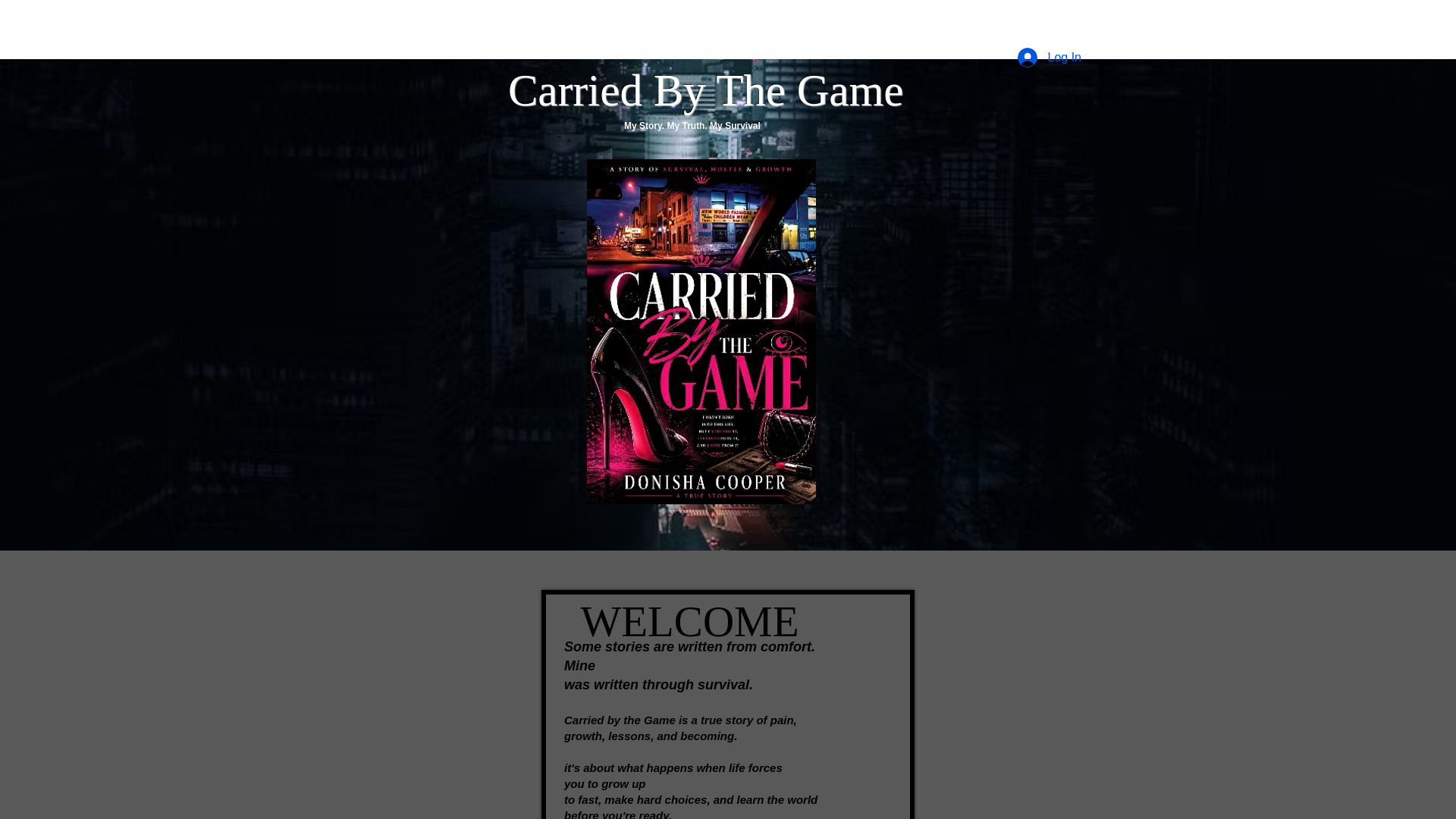 website screenshot of https://carriedbythegame.com/