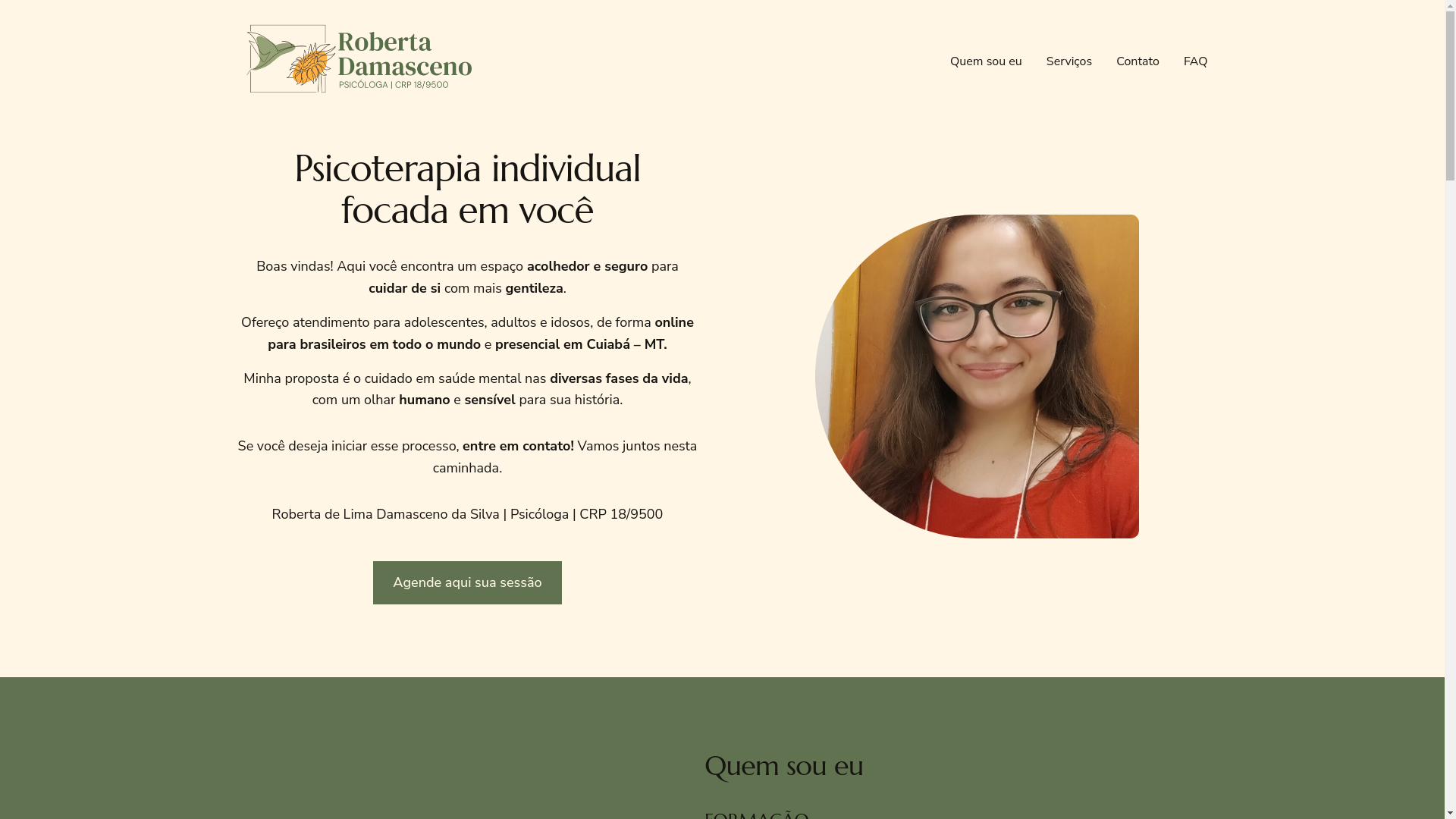 website screenshot of https://psirobertadamasceno.com.br/